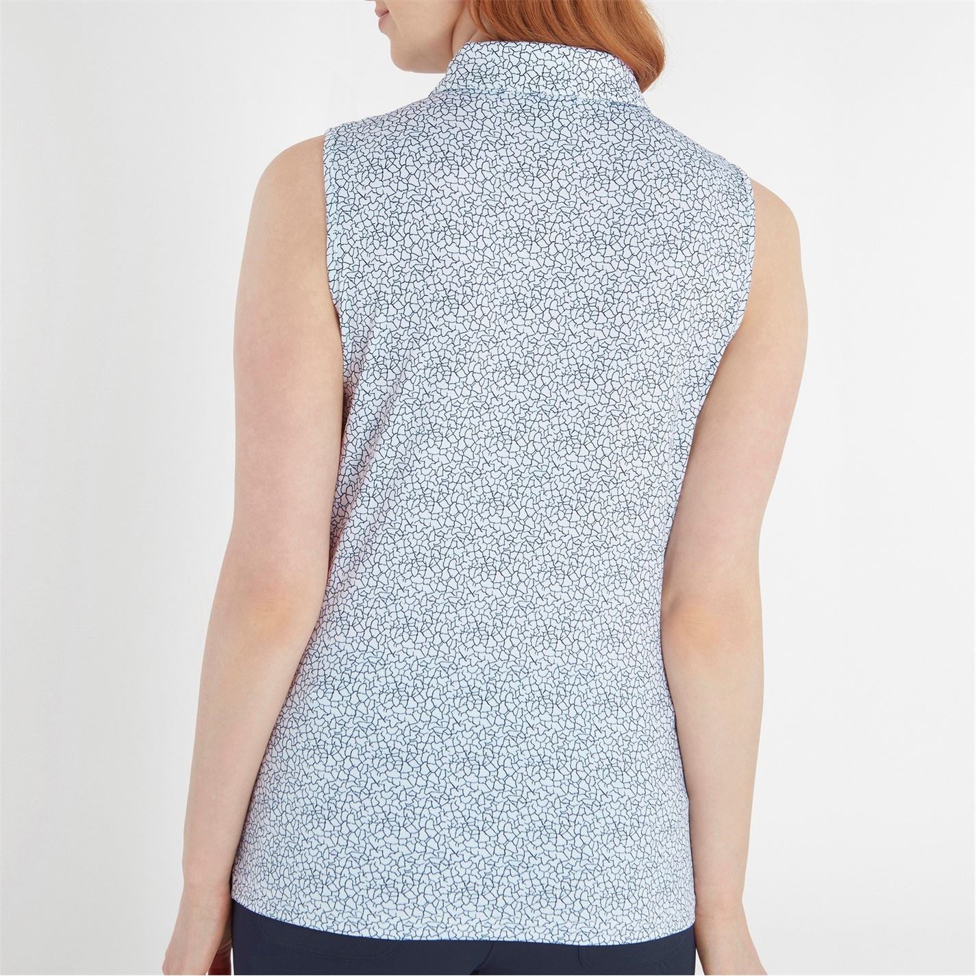 Calvin Klein Golf All Over Print Sleeveless Polo Shirt