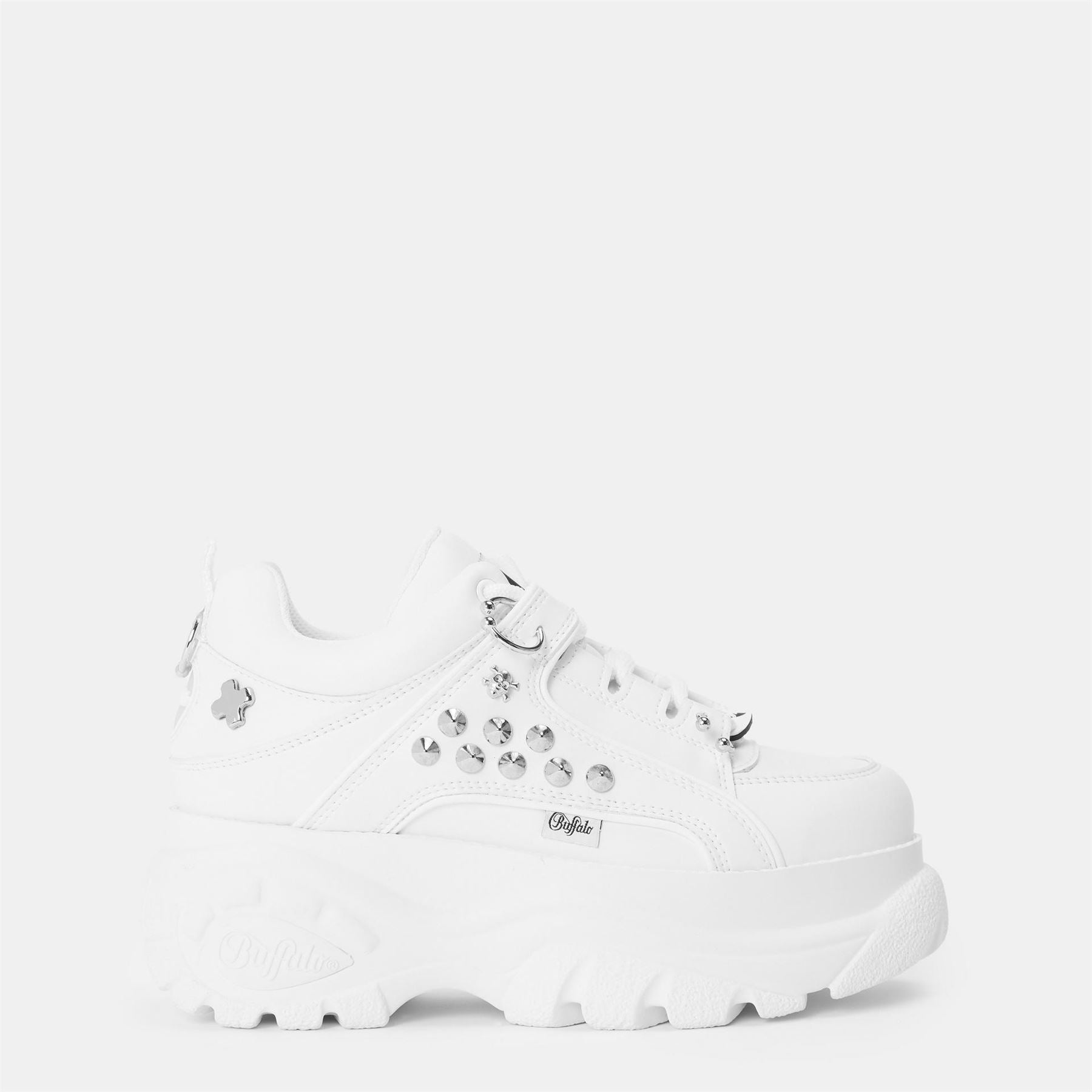 Buffalo Platform Round Toe High Heel Sneakers