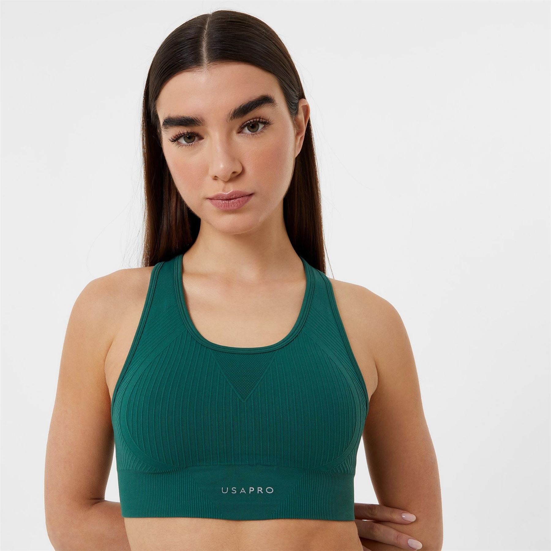 USA Pro Core Seamless Crop Sports Bra