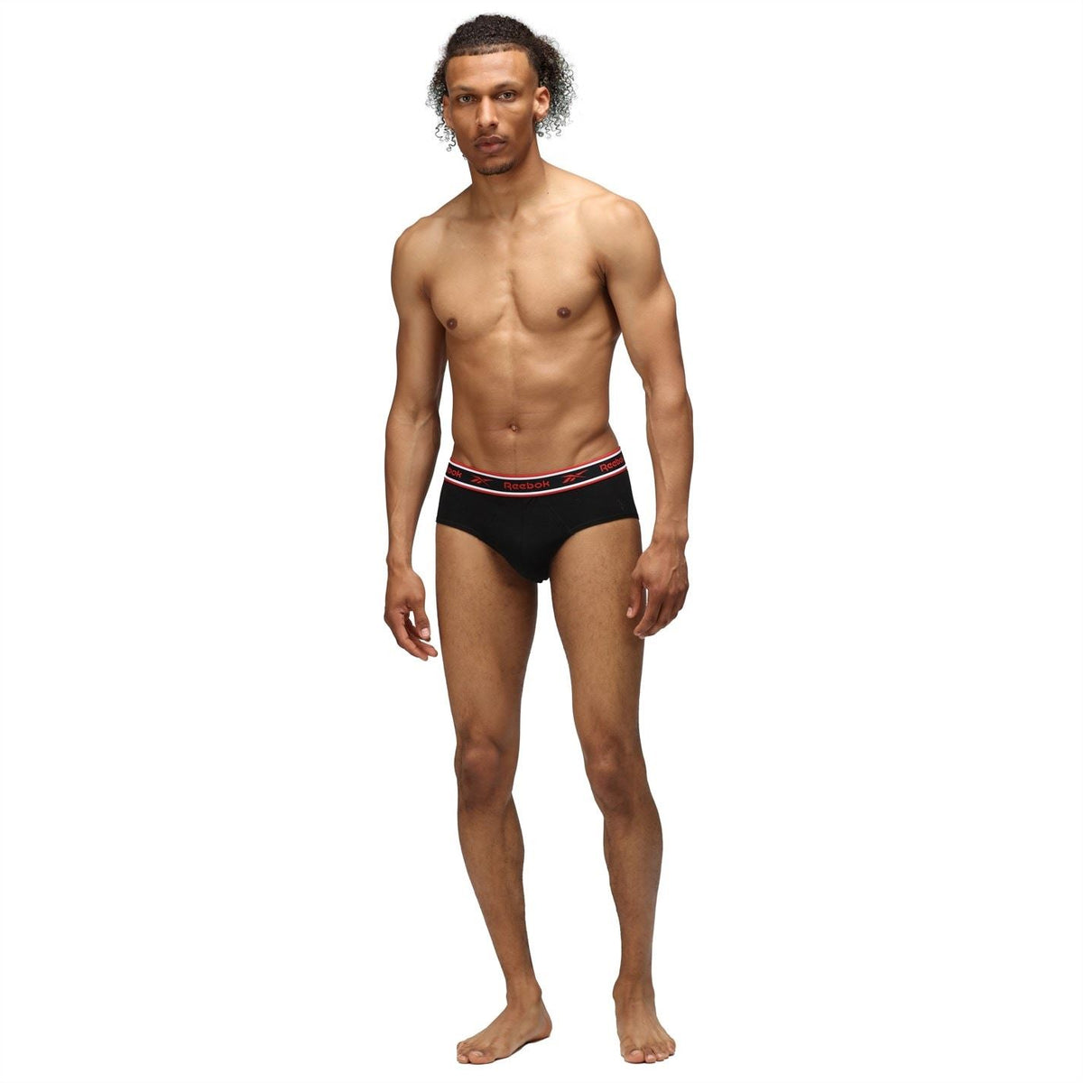Reebok Mens 3 Pack Cotton Elastane Briefs