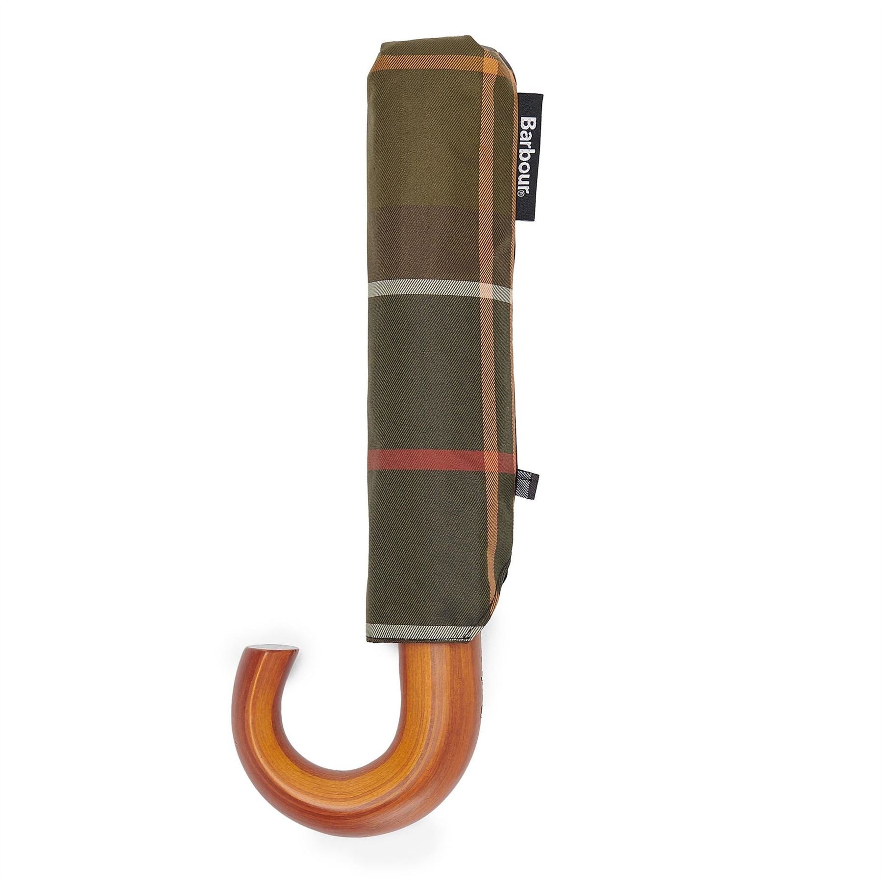 Barbour Small Umbrella With Wooden Handle
