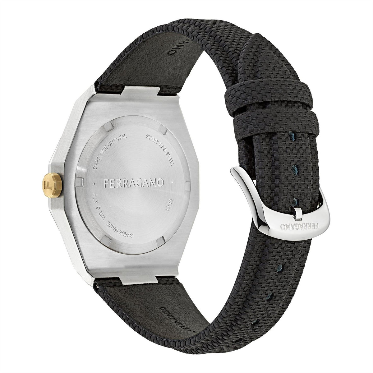 Salvatore Ferragamo F 80 Tonneau Analogue Quartz Watch