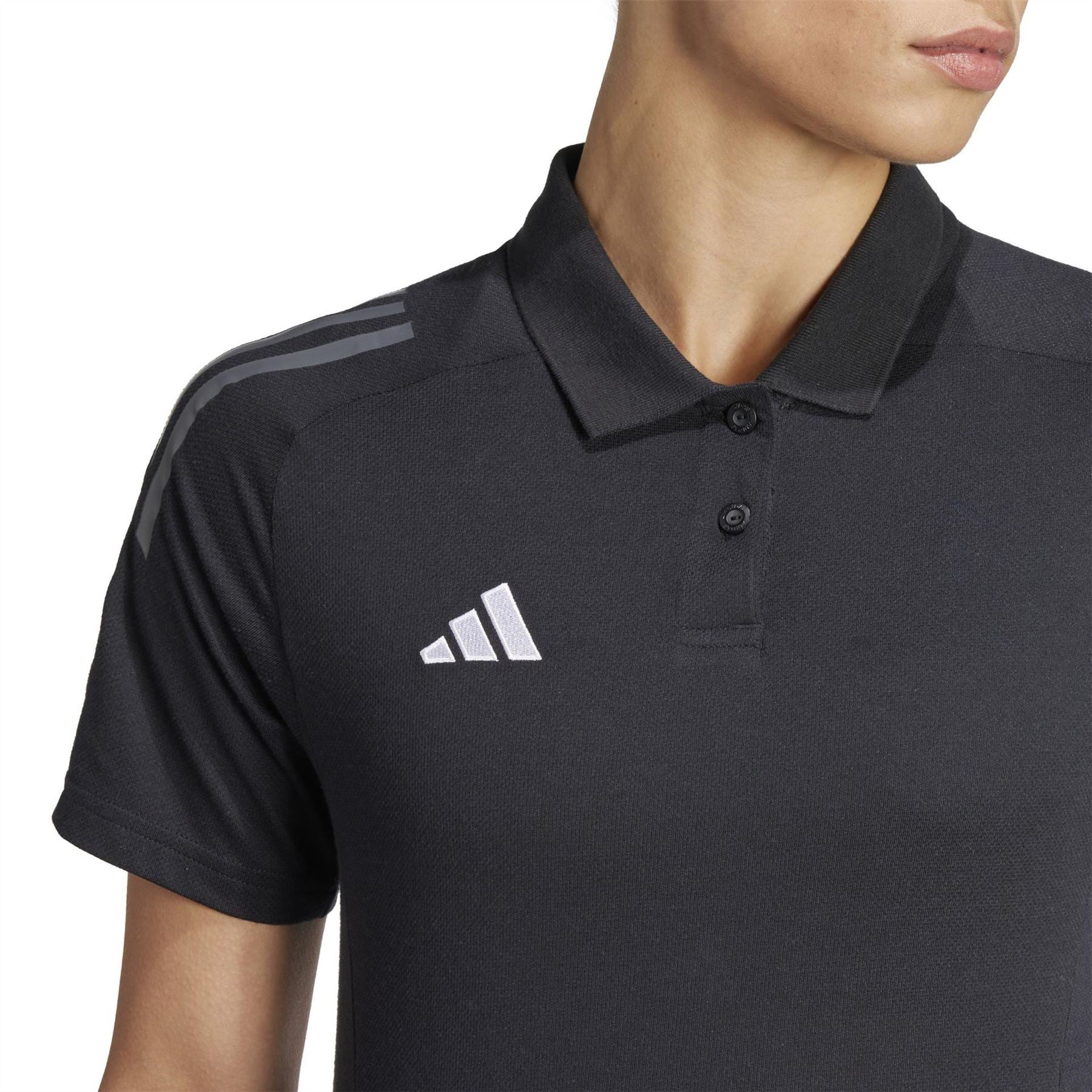 adidas Collared Neck Raglan Sleeve Polo Shirt