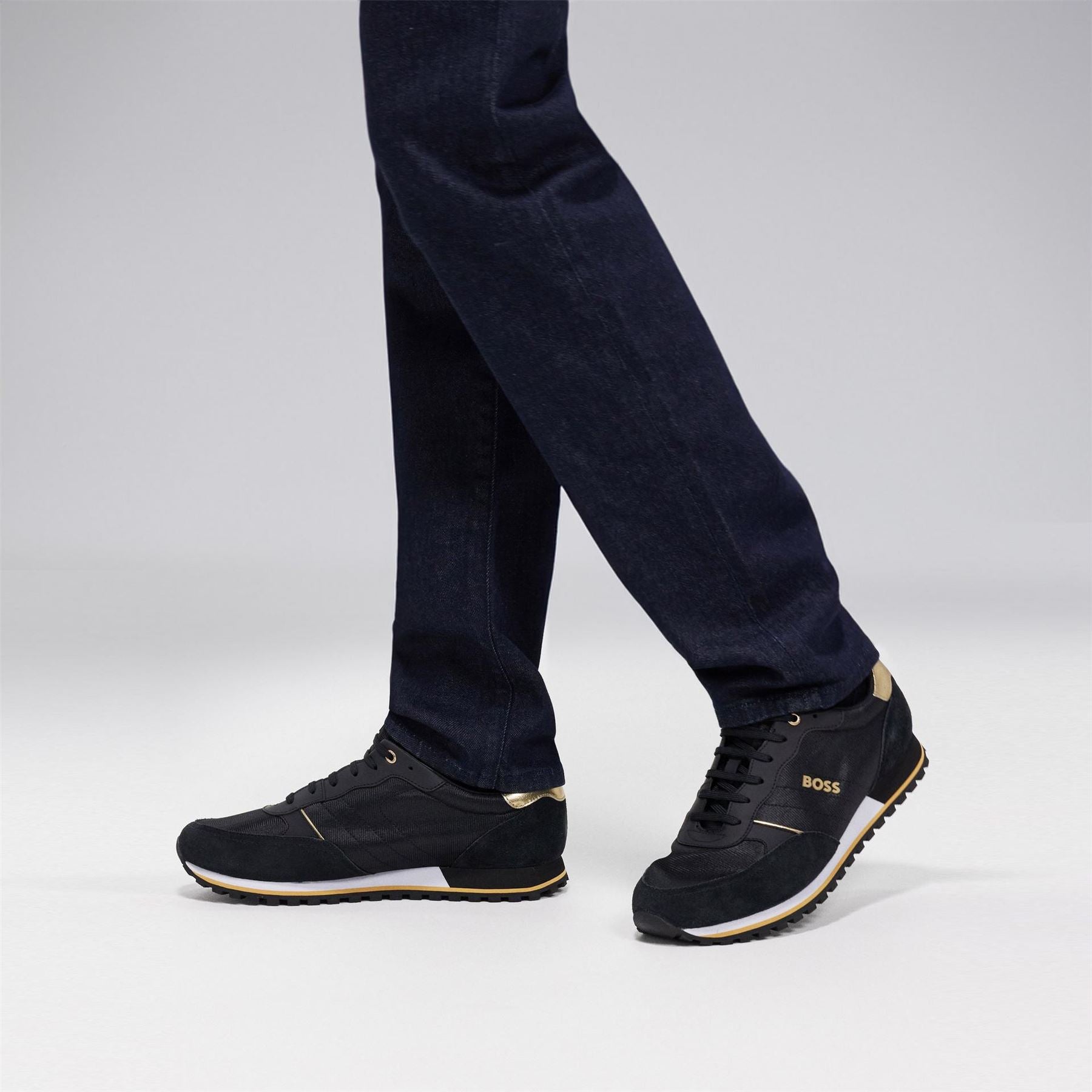 Boss Parkour Runners Textured Mesh Trainers