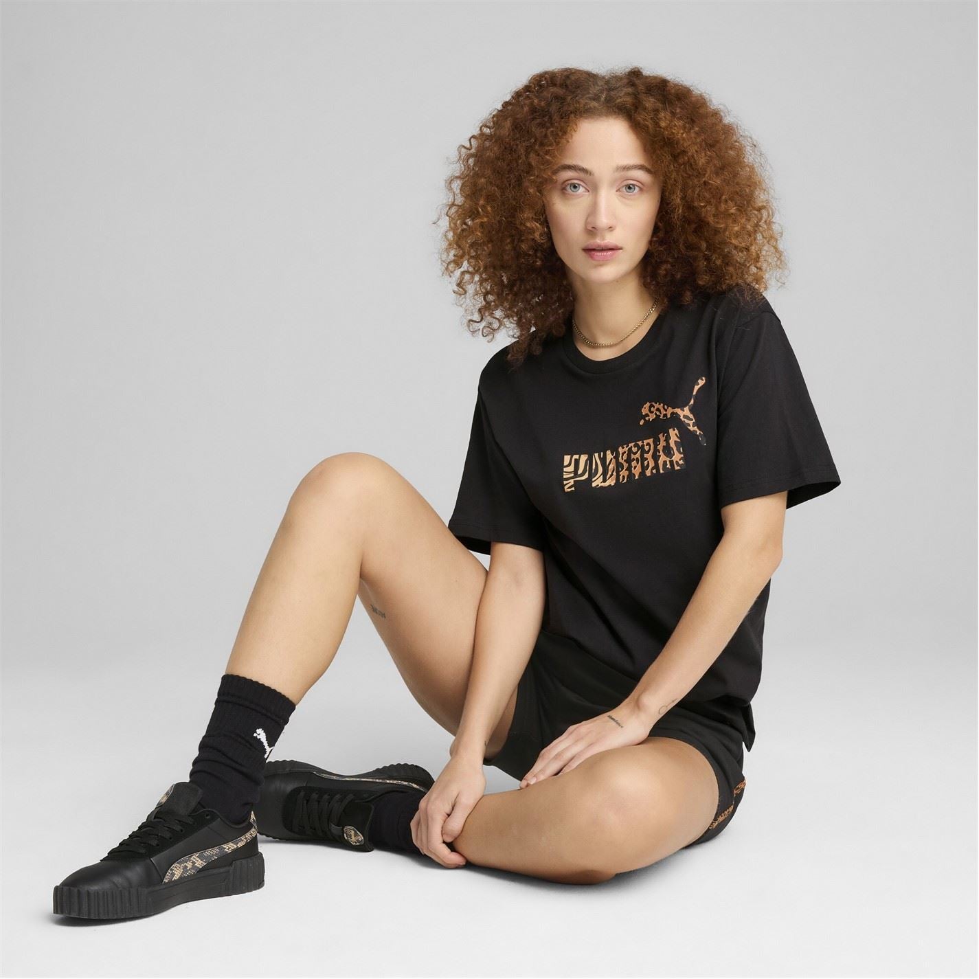 Puma Text Graphic Crew Neck Regular Fit T-Shirt