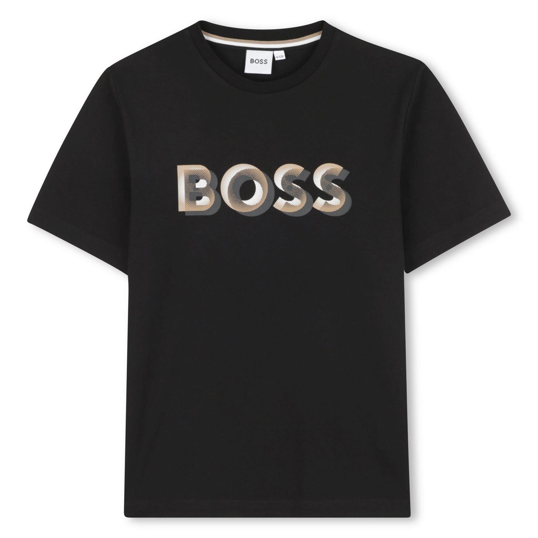 Boss Printed Logo Crew Neck Short Sleeve Jersey T-Shirt