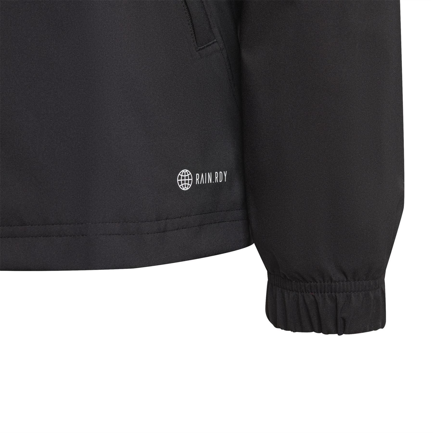 adidas Three Stripes Full Zipper Rain Jacket with Zipped Pocket