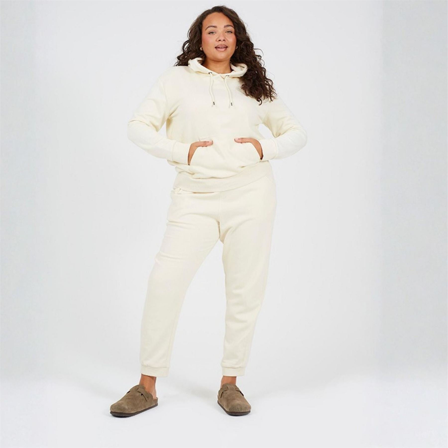 Brave Soul Womens Plus Size Solid Colour Jogging Bottoms