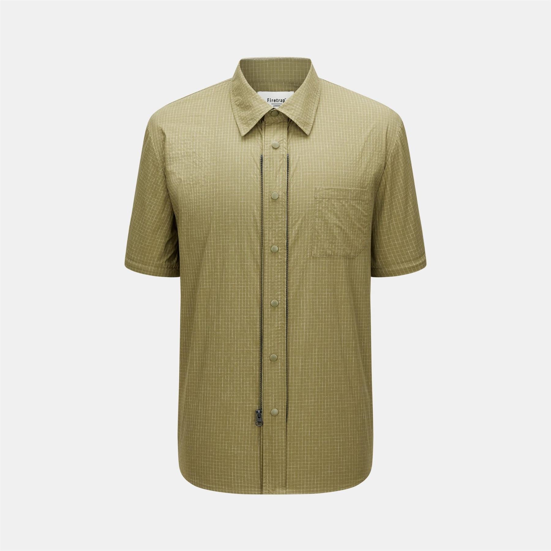 Firetrap 3 in 1 Convertible DWR Full Zip Long Sleeve Overshirt