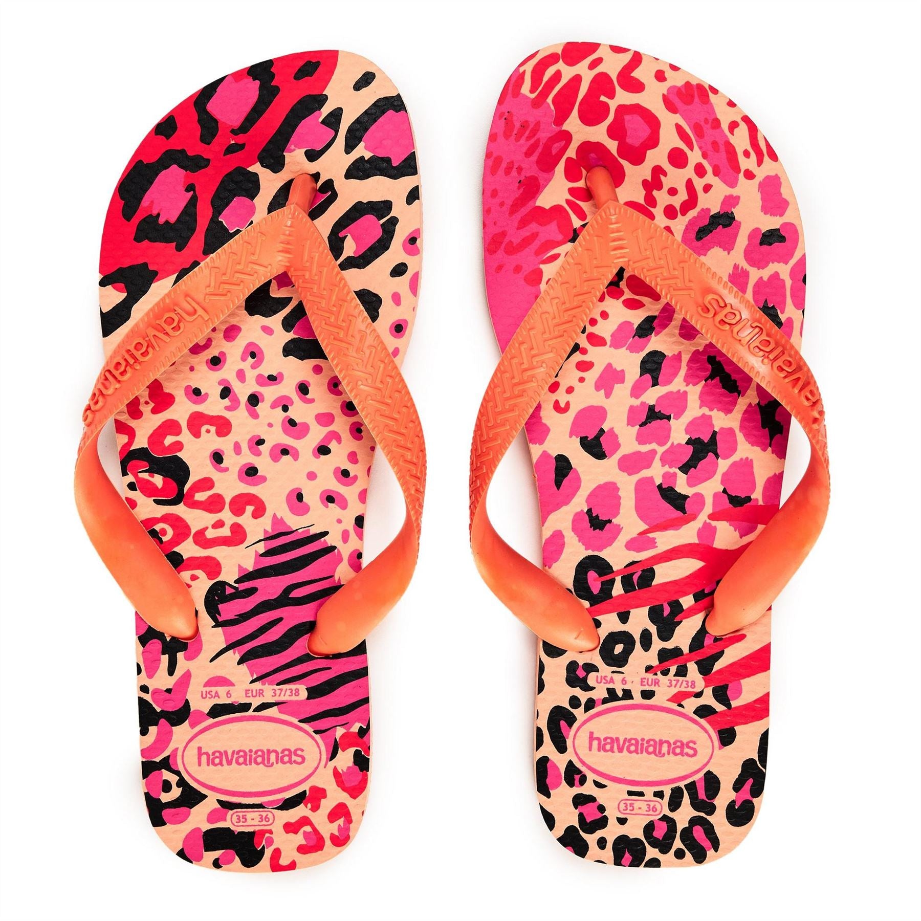 Havaianas Leopard Patterned Flip Flops Sandals