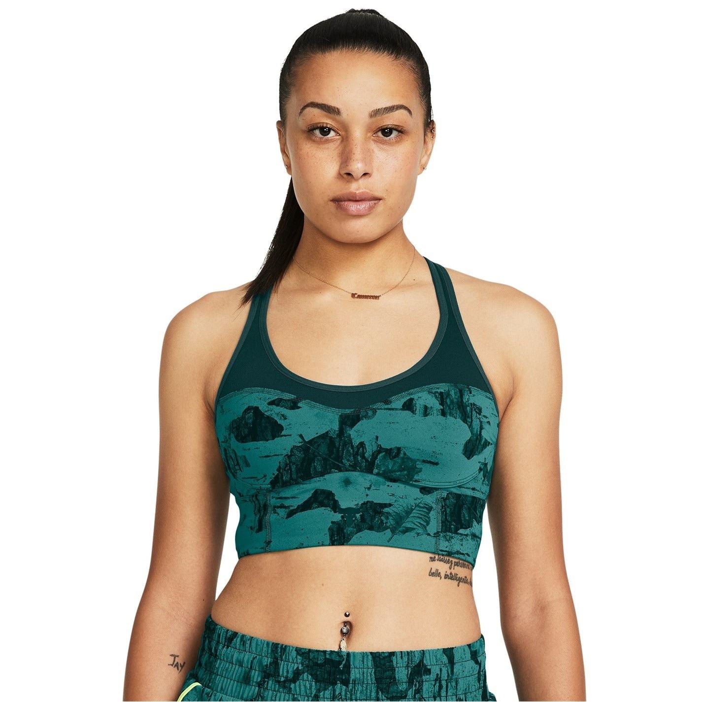 Under Armour Womens Armour Pjt Rck Lg Ll Infty Pt Bra Medium Impact Sports