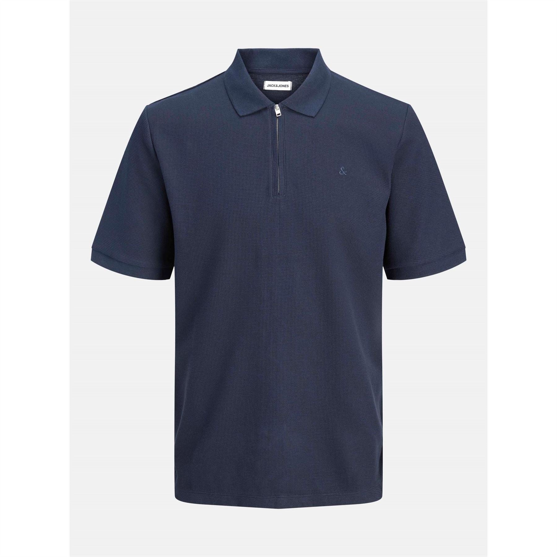 Jack and Jones Mens Austin Zip Polo Plus Size