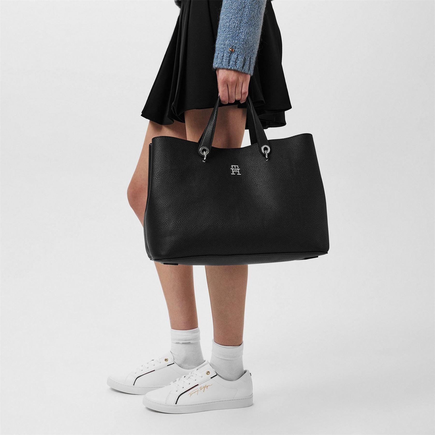 Tommy Hilfiger Emblem Satchel Bag
