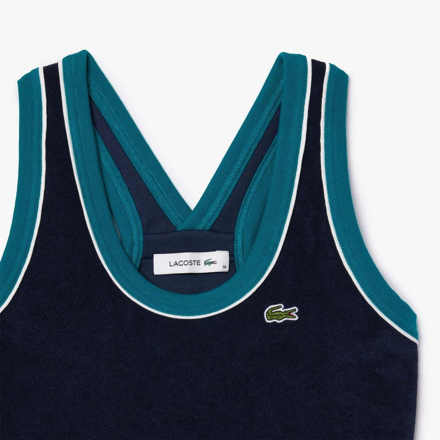 Lacoste Fit Cross Back Terry Dress