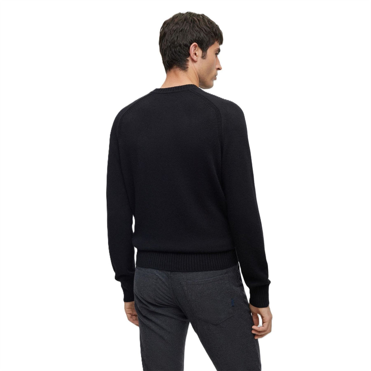 Boss Crew Neck Raglan Long Sleeve Sweater