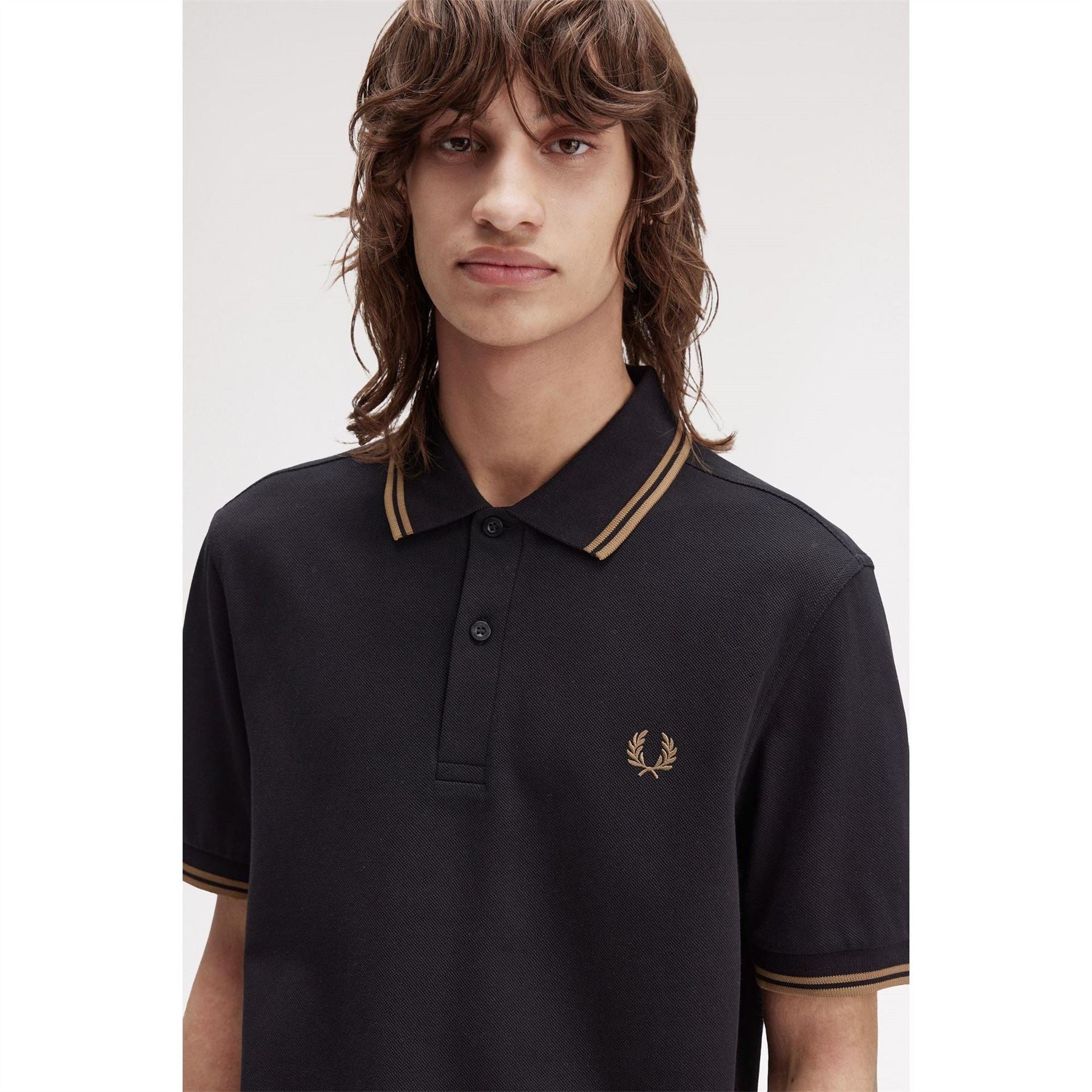 Fred Perry Sleeve Twin Tipped Polo Shirt