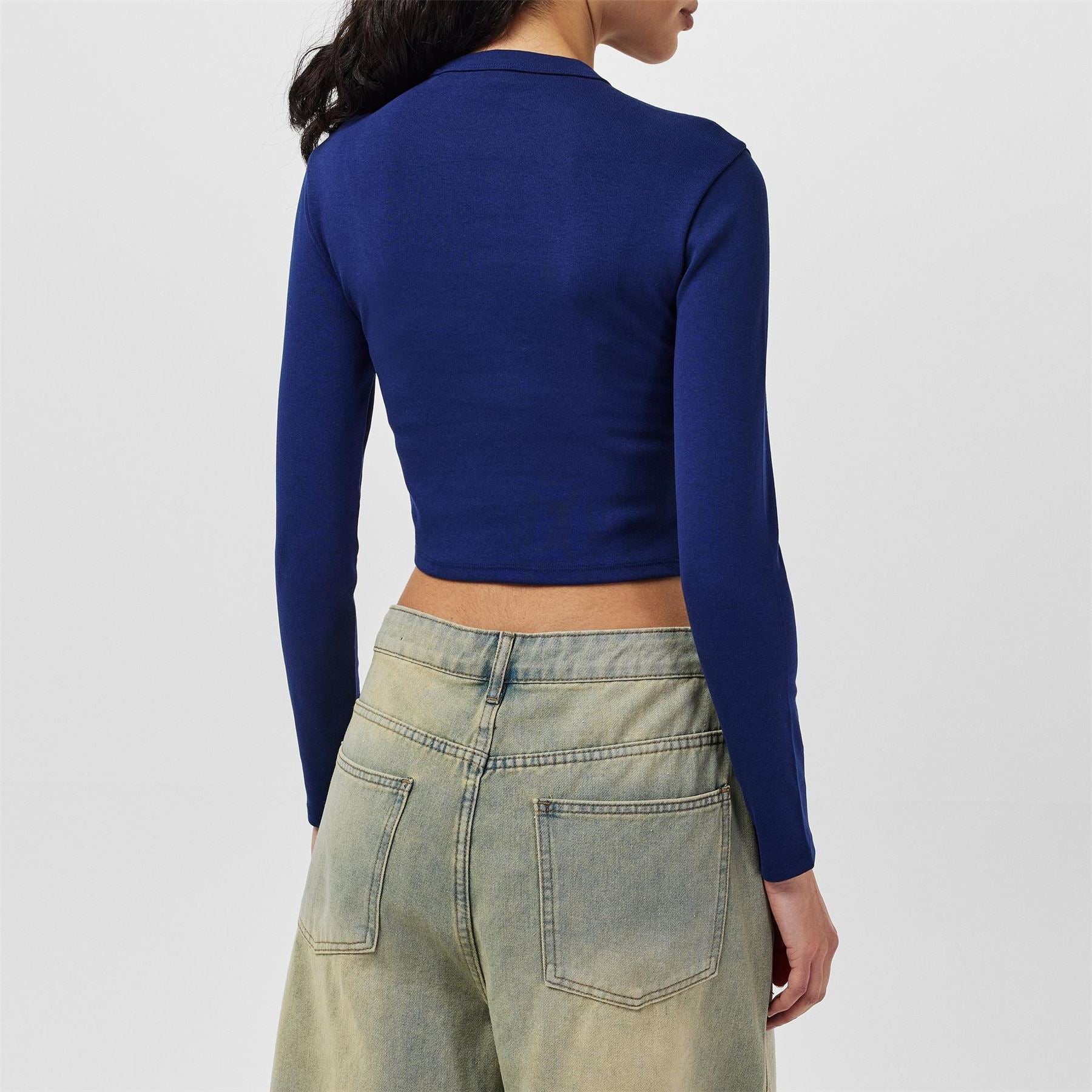 Hugo Cropped Crew Neck Regular Fit T-Shirt
