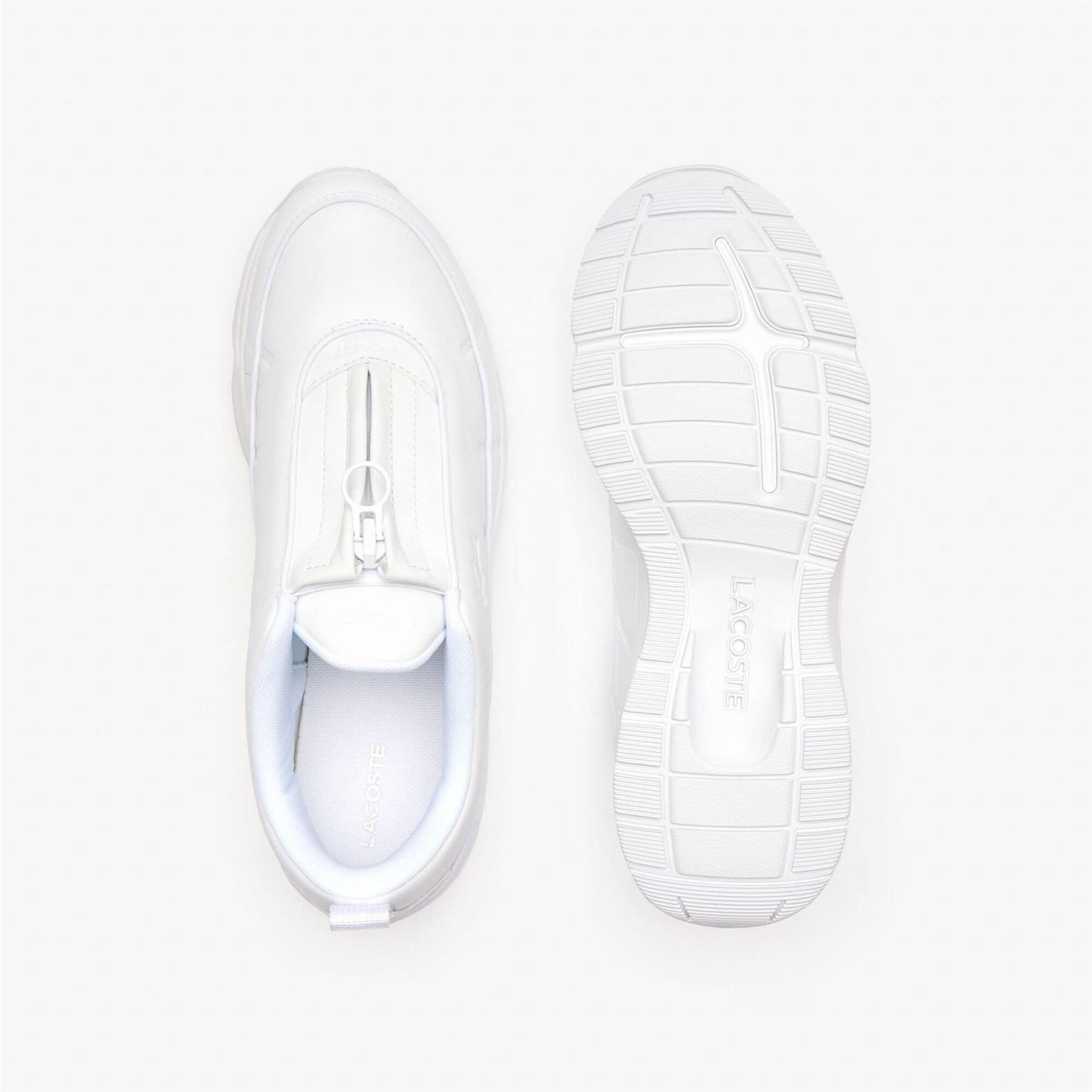 Lacoste Zip Og Leather Trainers