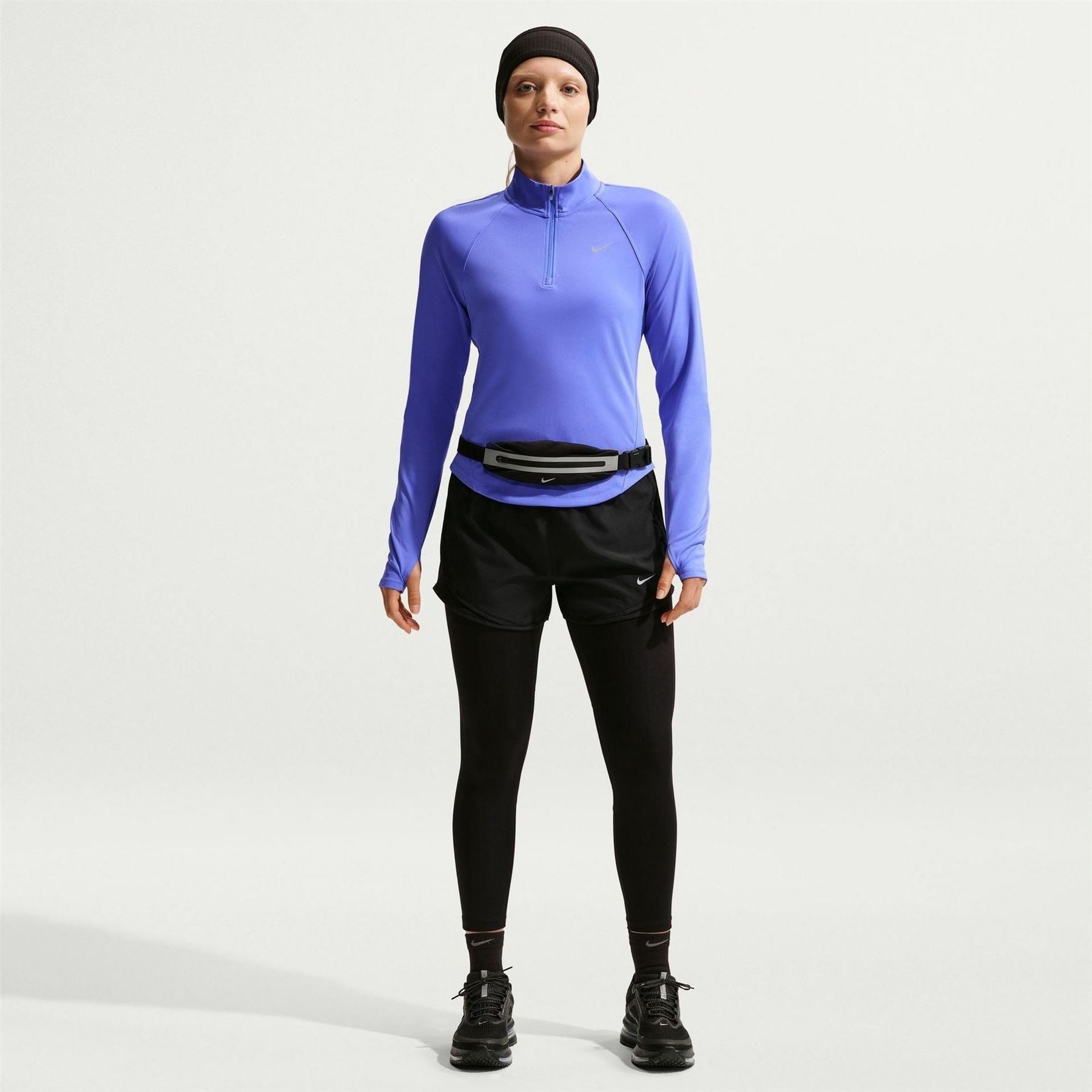 Nike Womens Pacer Long Sleeve 1 2 Zip Running Top