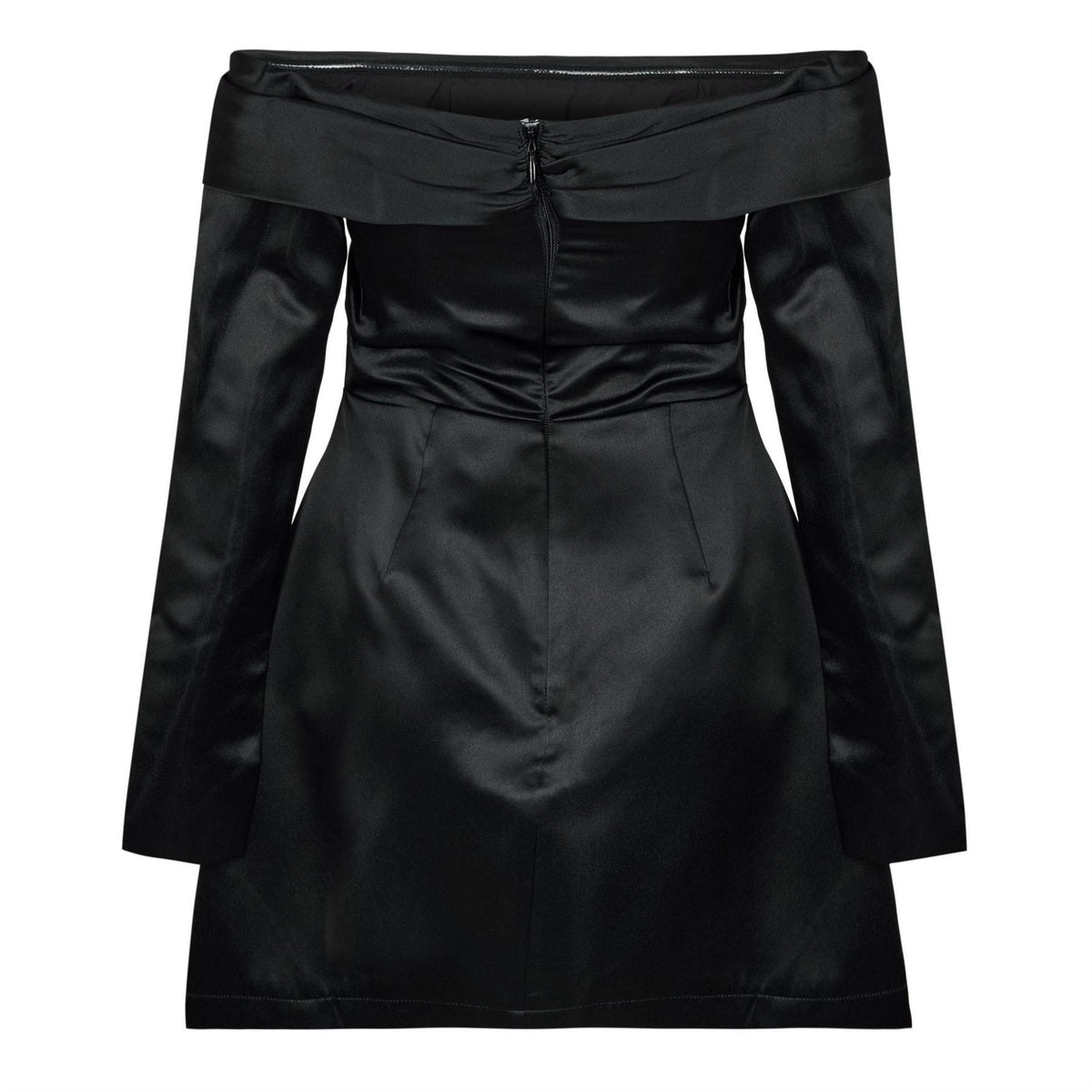 Odd Muse Satin Bardot Mini Dress