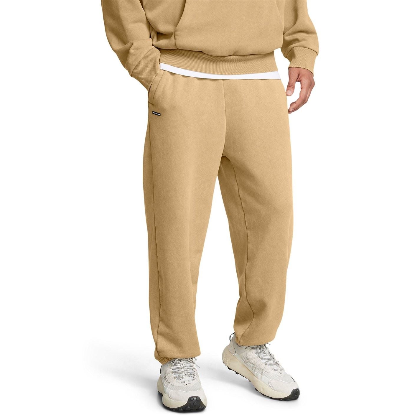 Under Armour Solid Patterned Wide Leg Icon Joggers