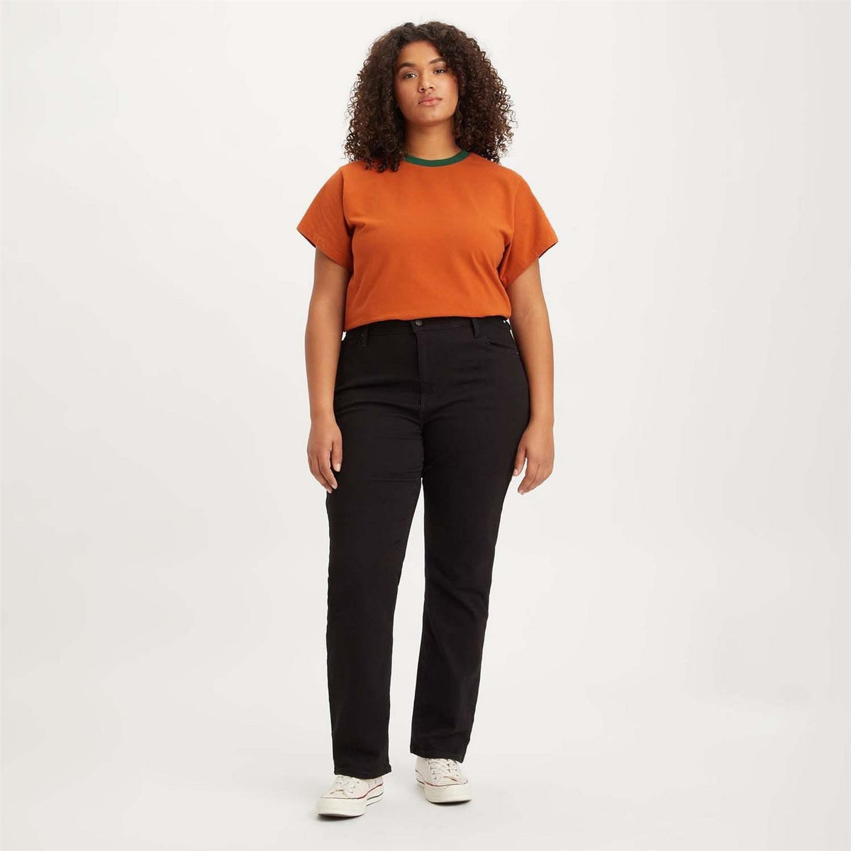 Levis Plus High Rise Straight Jeans