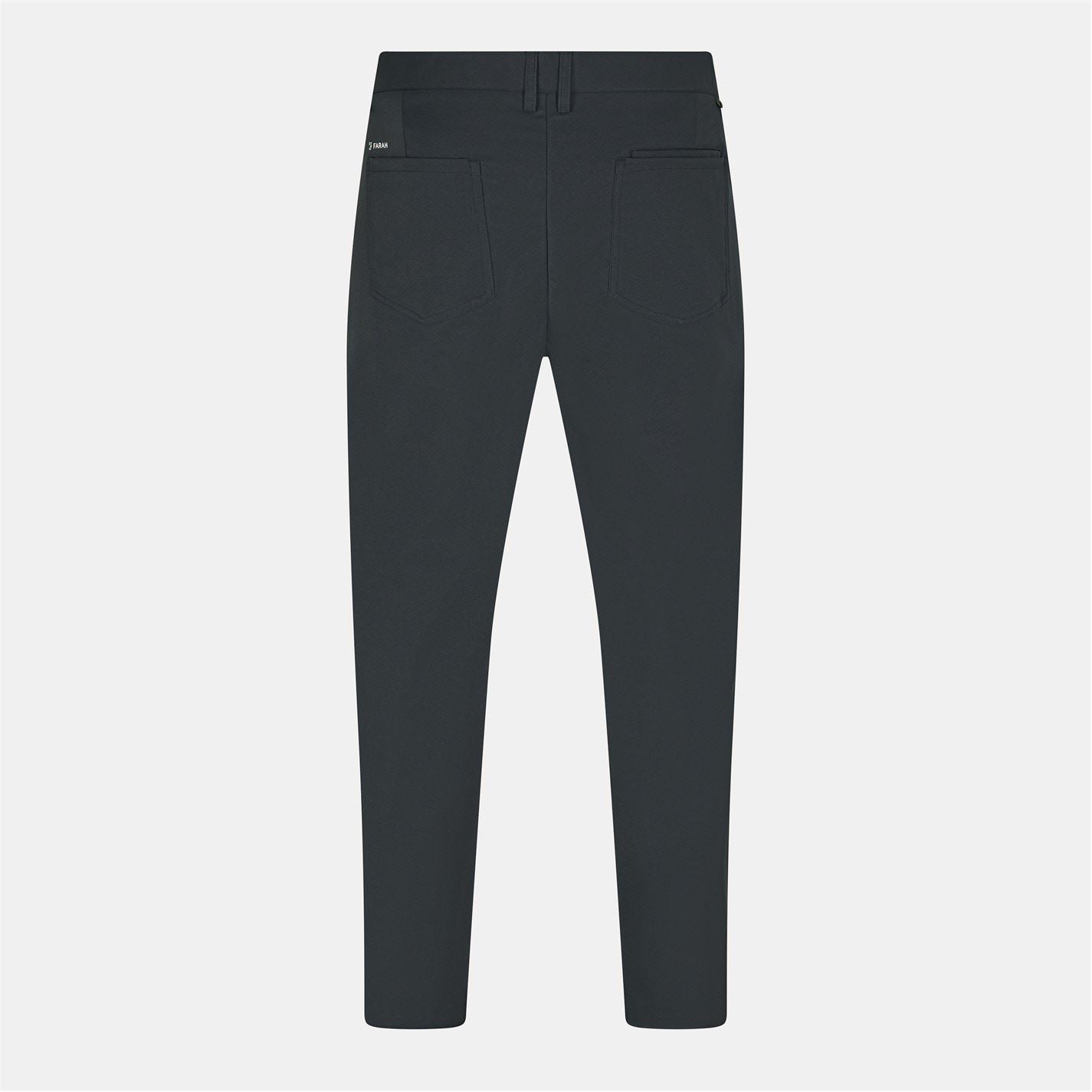 Farah Judson Solid Patterned Slim Trousers