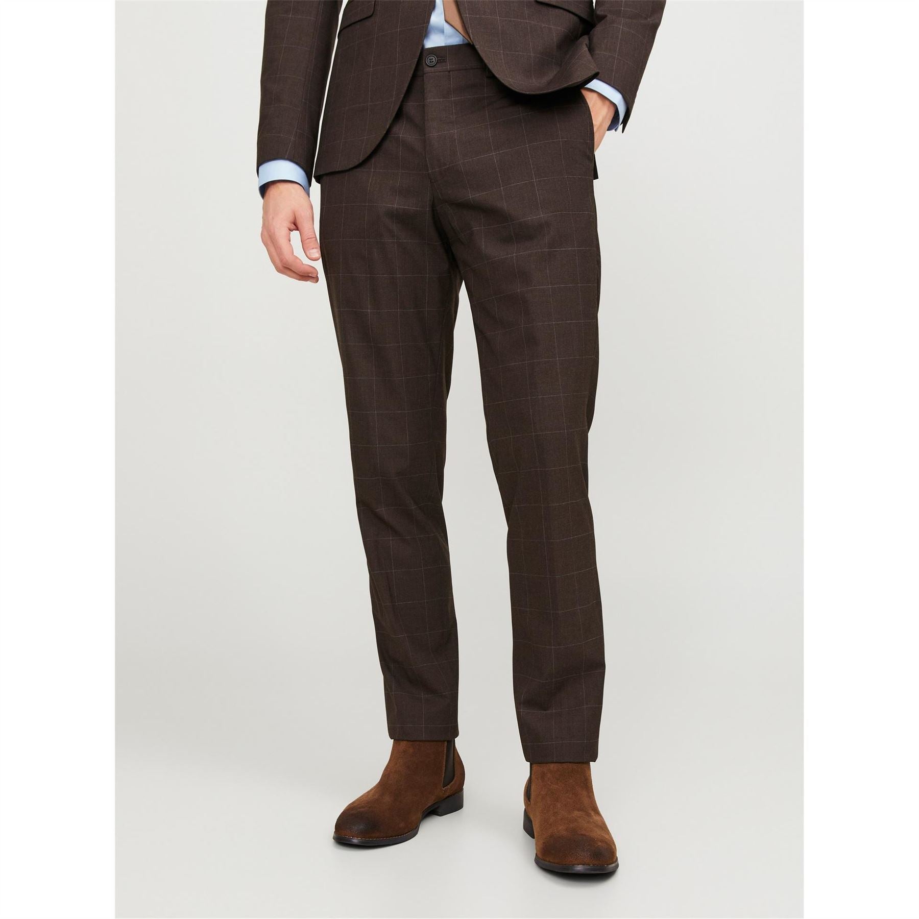 Jack and Jones Checked Smart Slim Fit Trouser