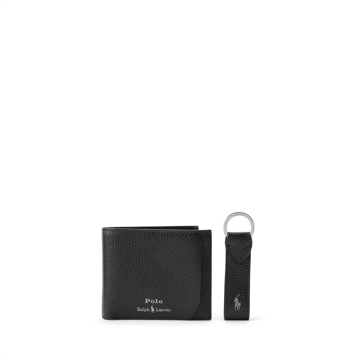 Polo Ralph Lauren Leather Wallet  And  Keyring Gift Set