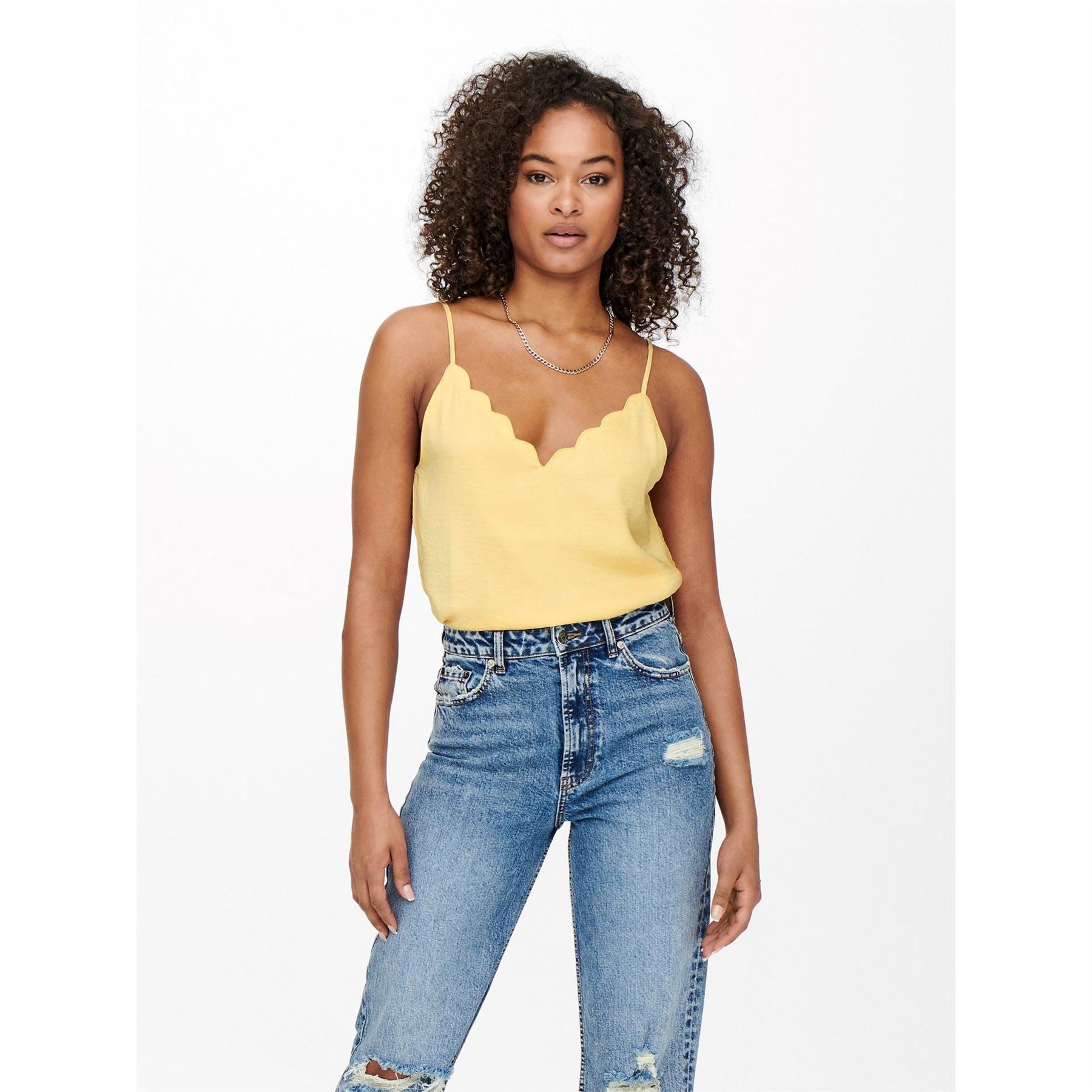 Only Deb Spaghetti Strap Relaxed Fit Singlet