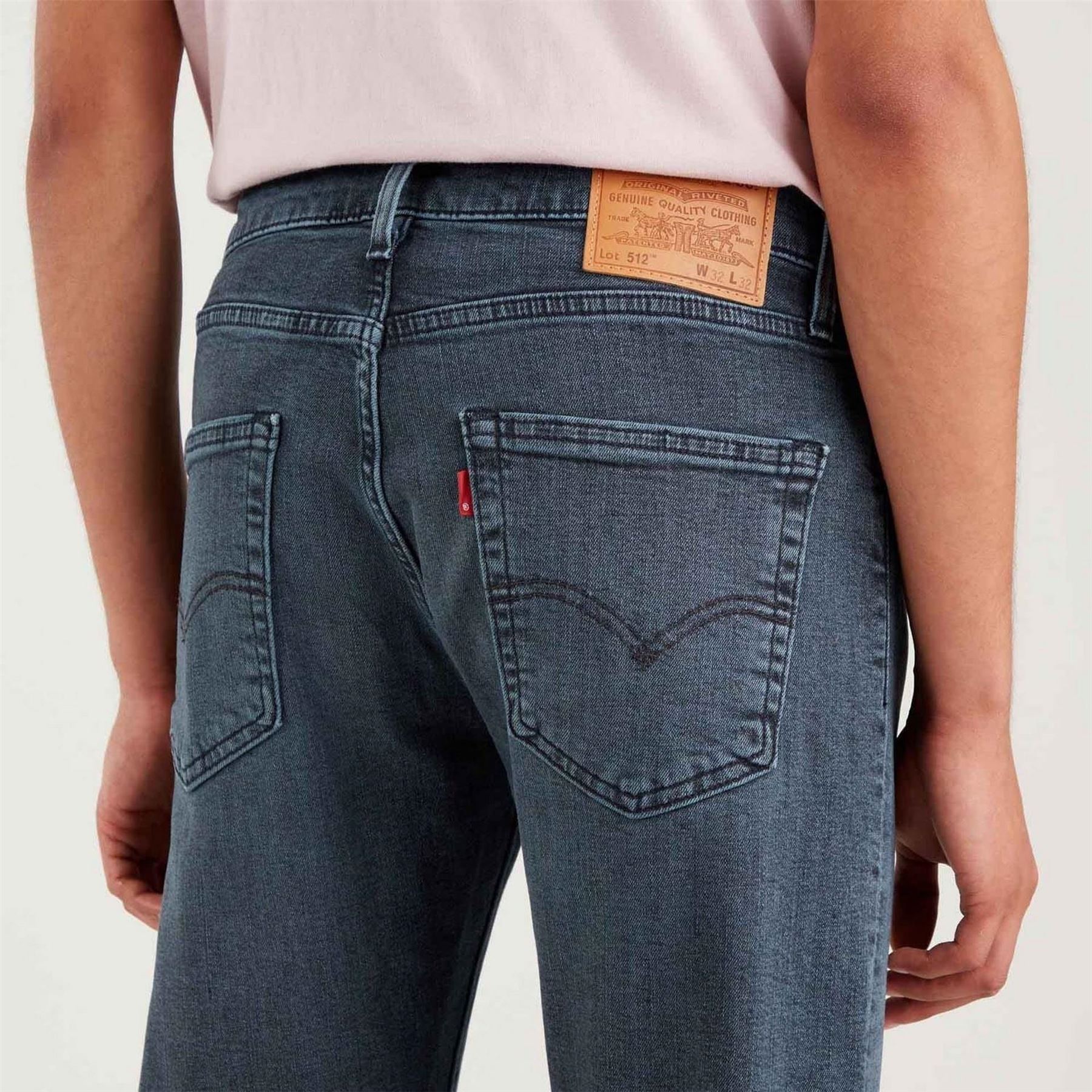 Levis 512 Slim Tapered Richmond Blue Black Jeans