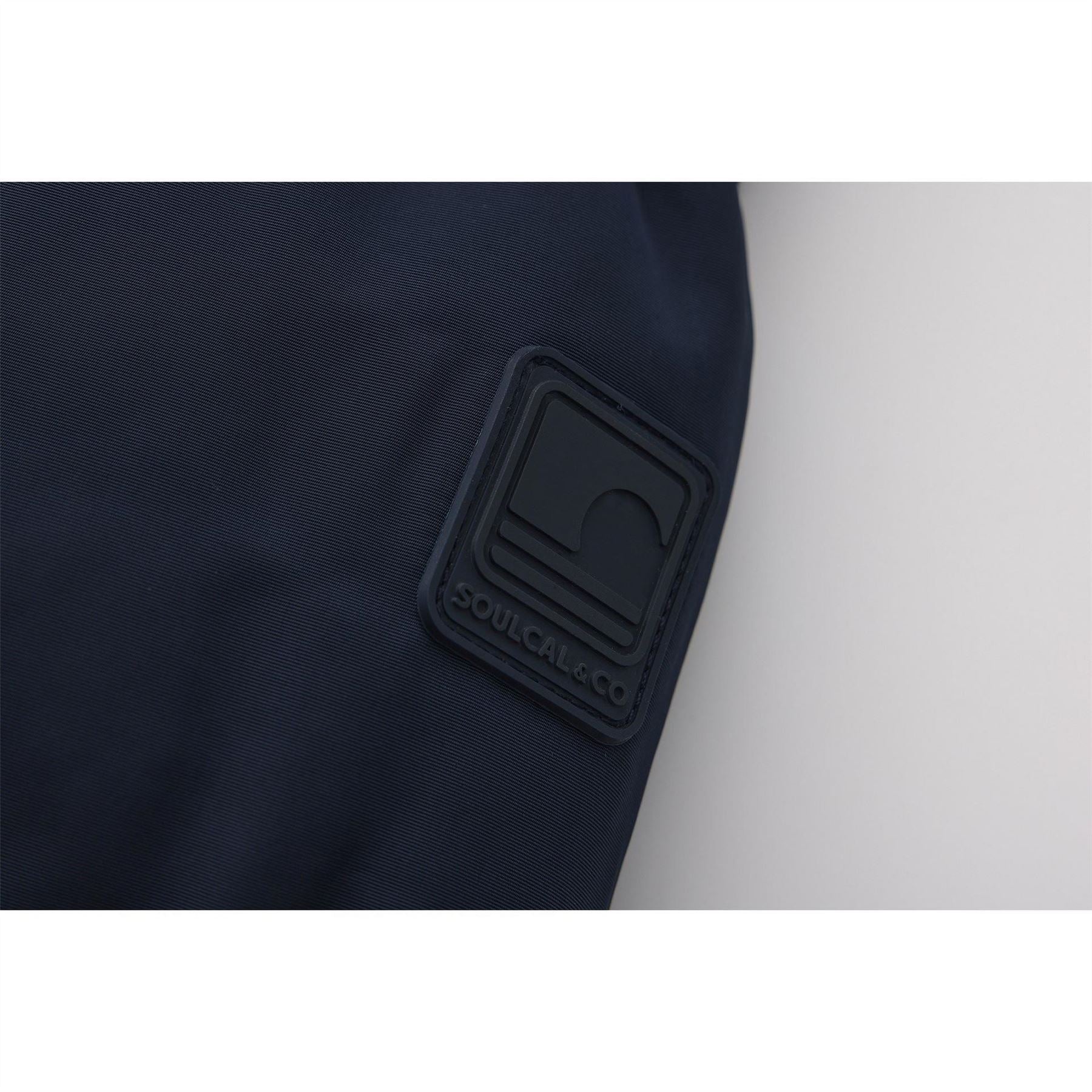 SoulCal Mens Cal 2 Zip Bubble Jacket For