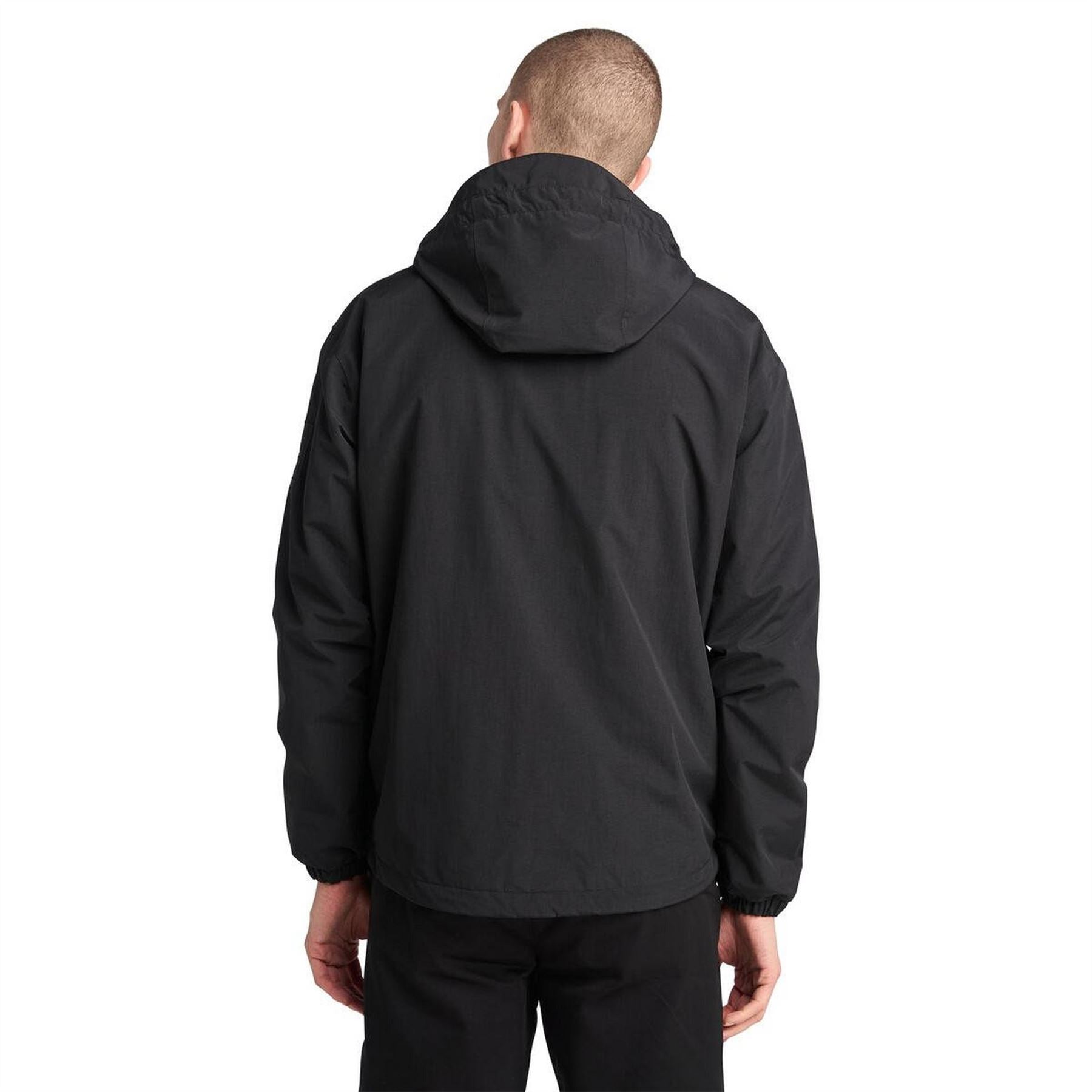 Timberland Hooded Shell Rain Jacket with Elasticated Cuff