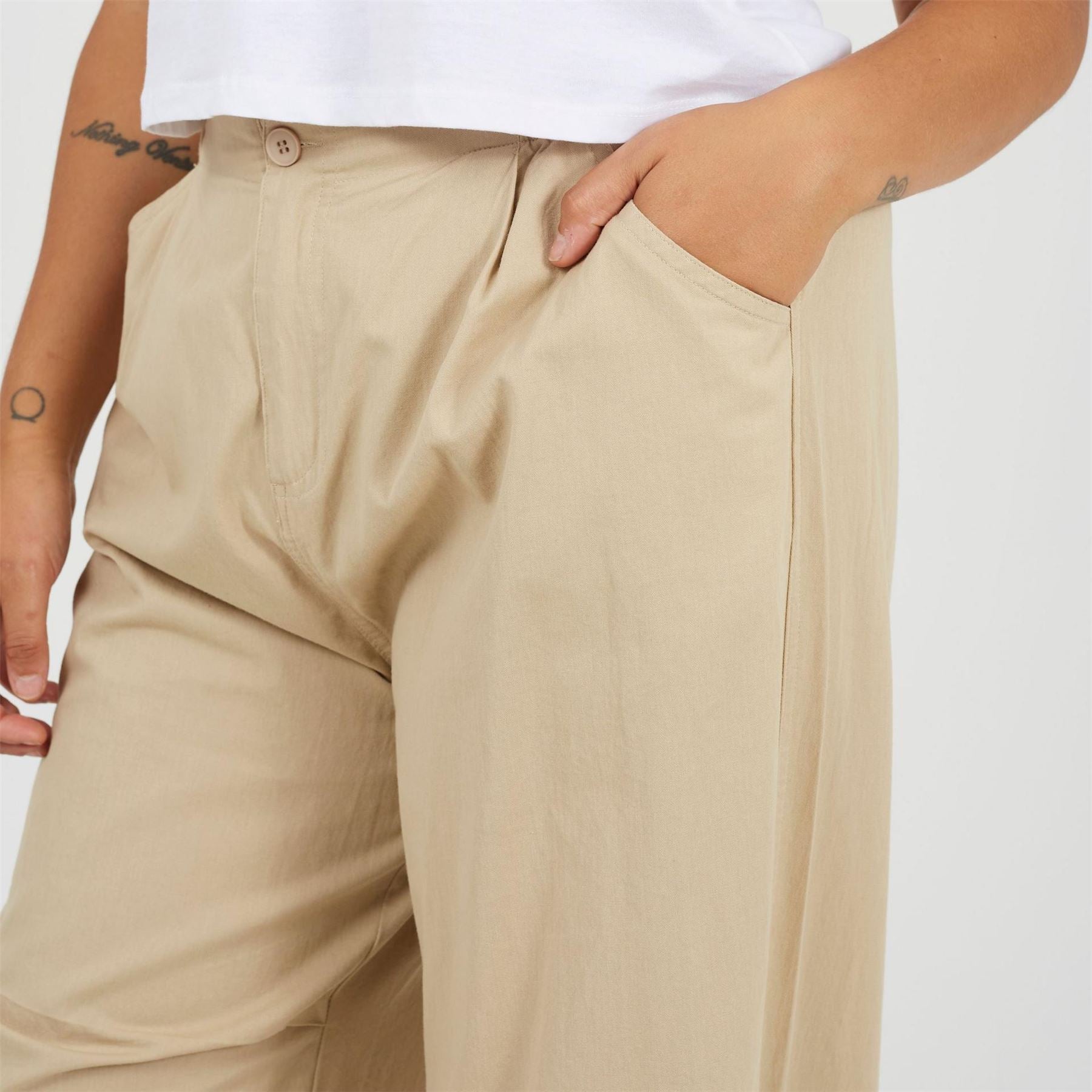 Brave Soul Plus Size Utility Cargo Parachute Trousers