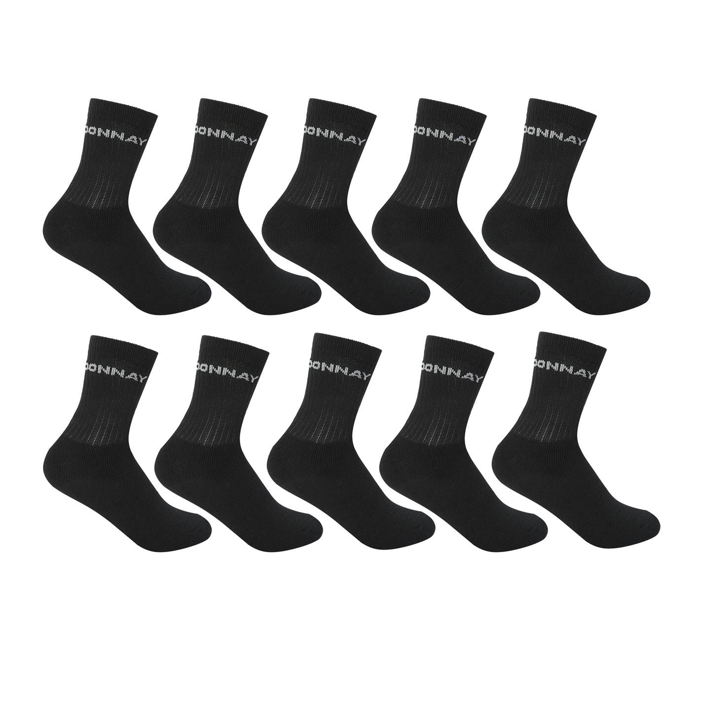 Donnay Mens 10 Pack Quarter Socks Plus Size