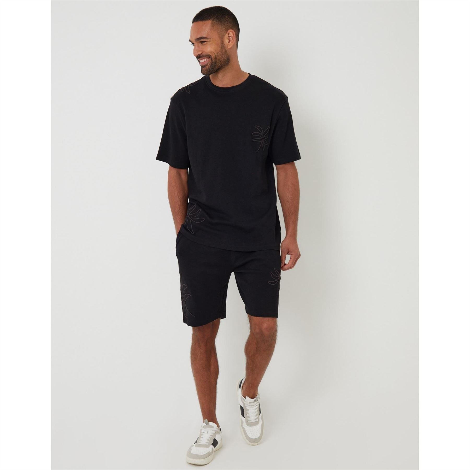 Threadbare Granada Embroidered Regular Fit T-Shirt