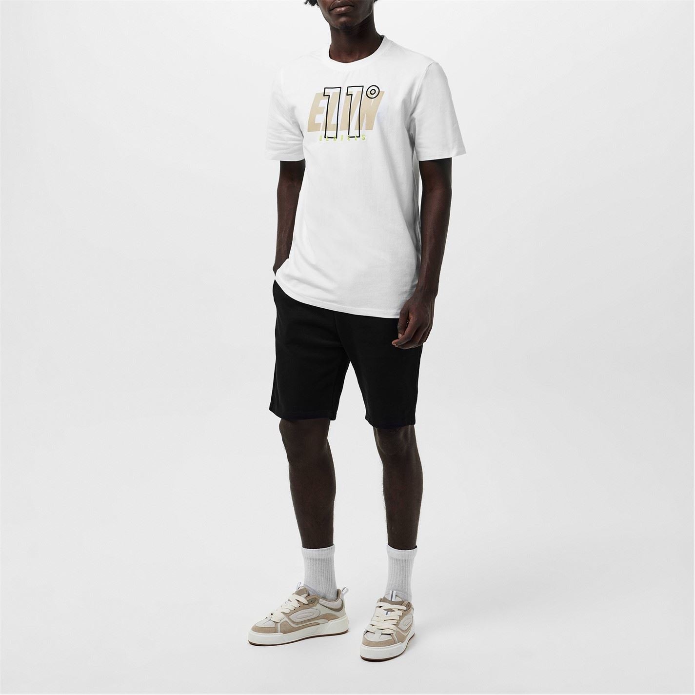 11 Degrees Mens Mytton Graphic T-Shirt