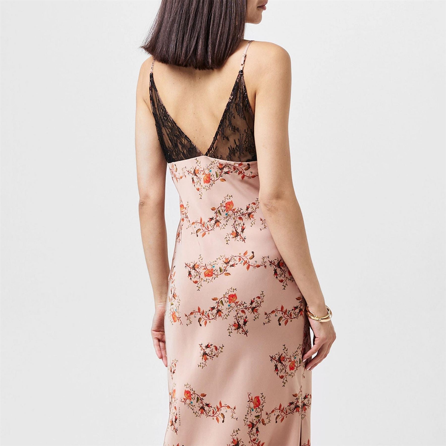 AllSaints Immy Oto V-Neck Maxi Slip Dress