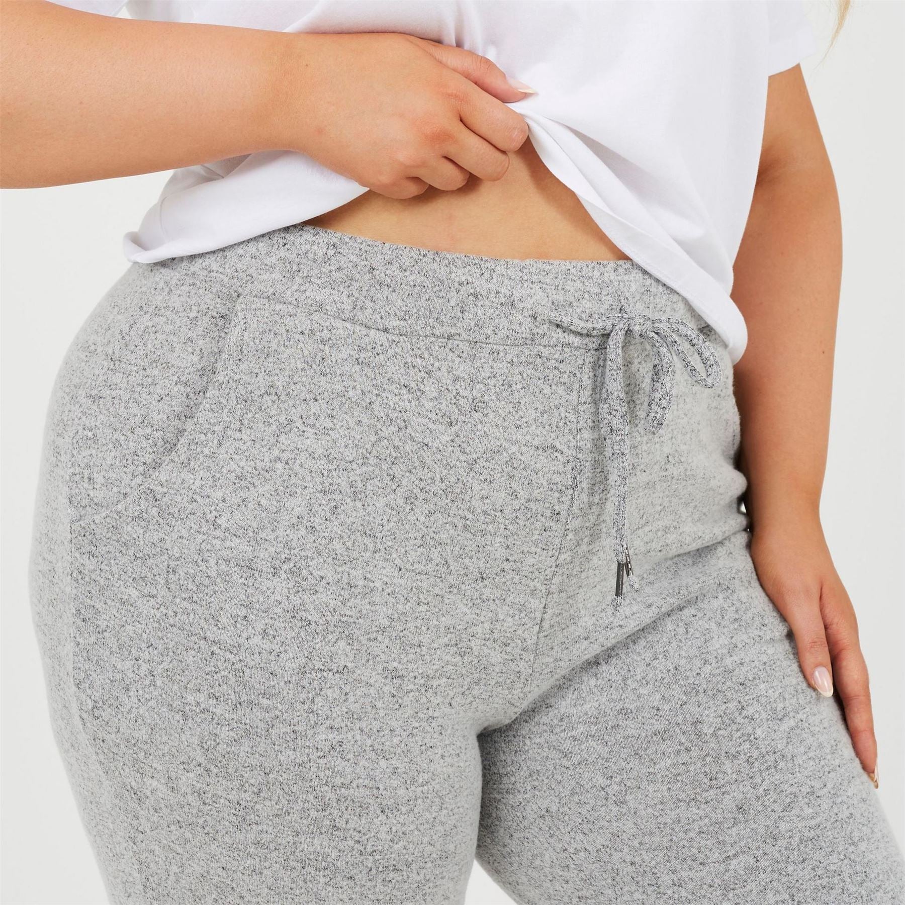 Brave Soul Womens Plus Size Soft Touch Trousers With Drawstring