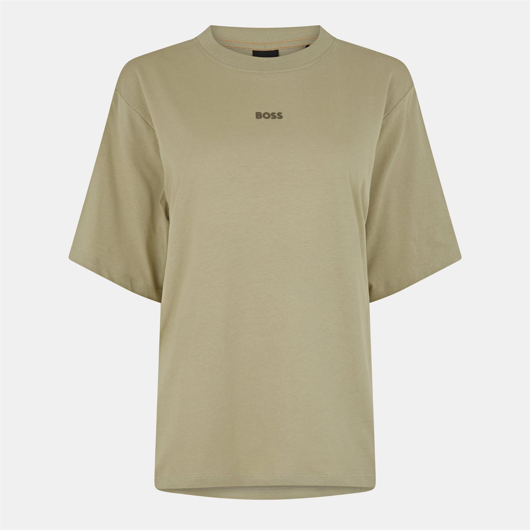 Boss Regular Fit Logo Print Crew Neck T-Shirt