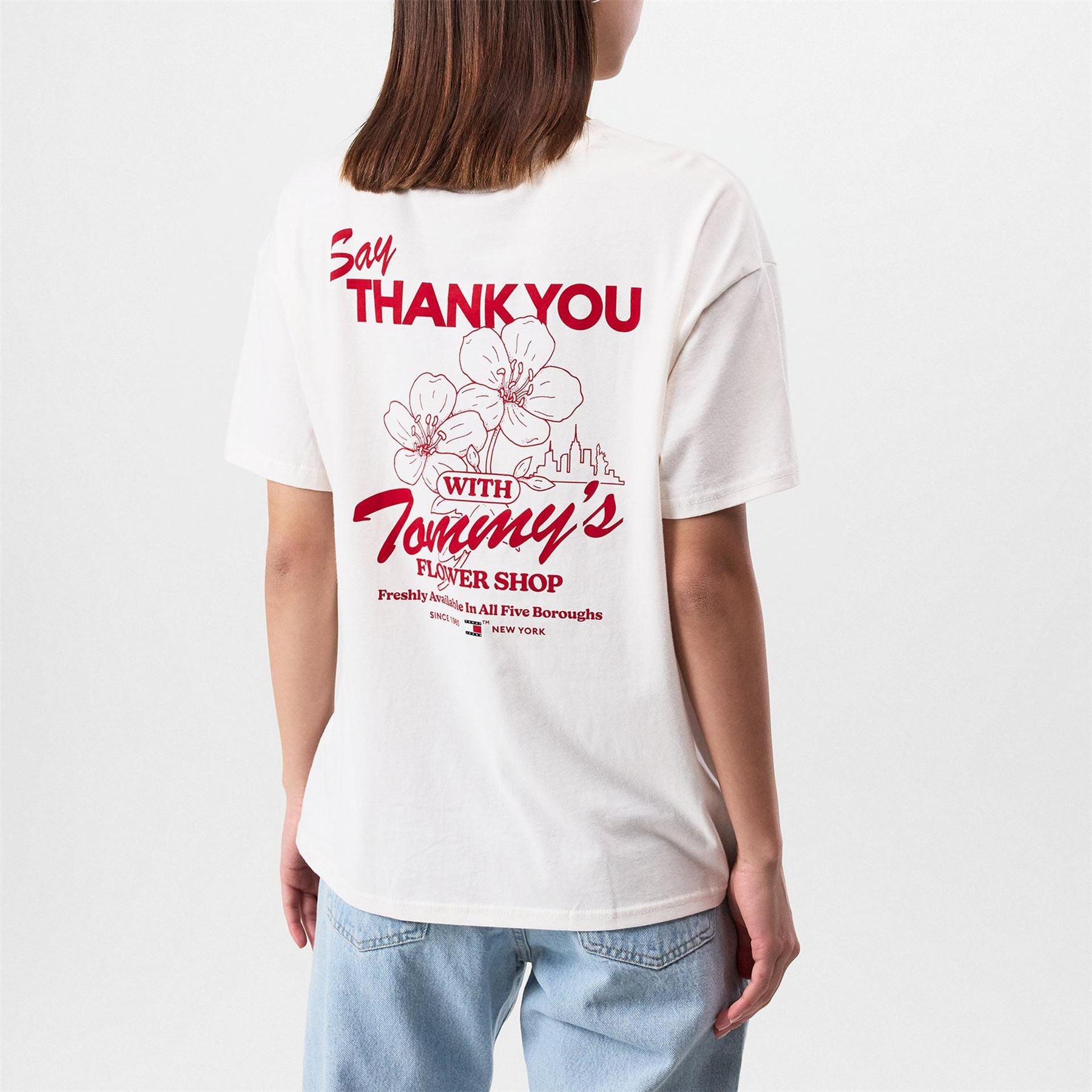Tommy Jeans Oversize Fit Graphic Crew Neck T-Shirt