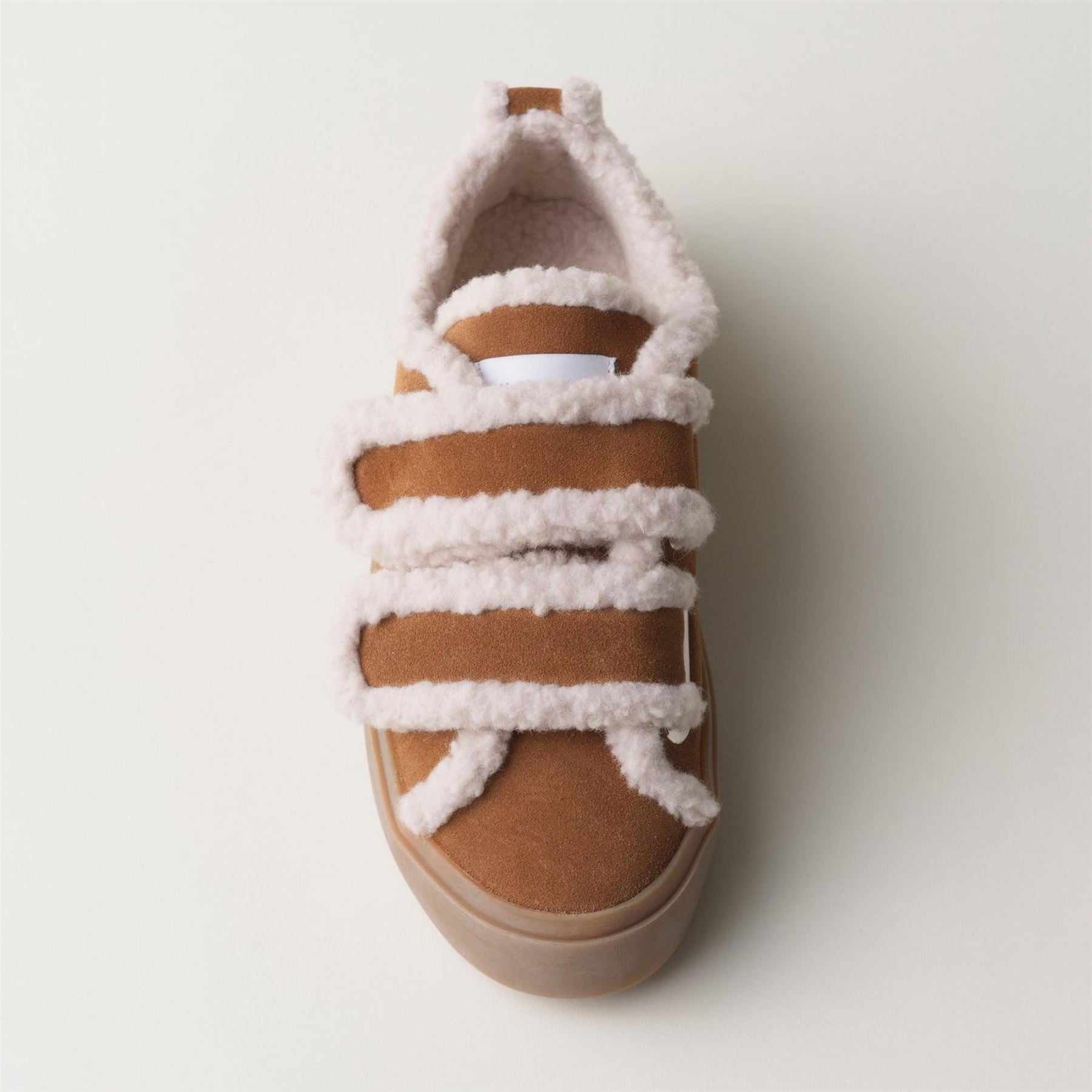 Inuikii Shearling Velcro Low Top Sneakers