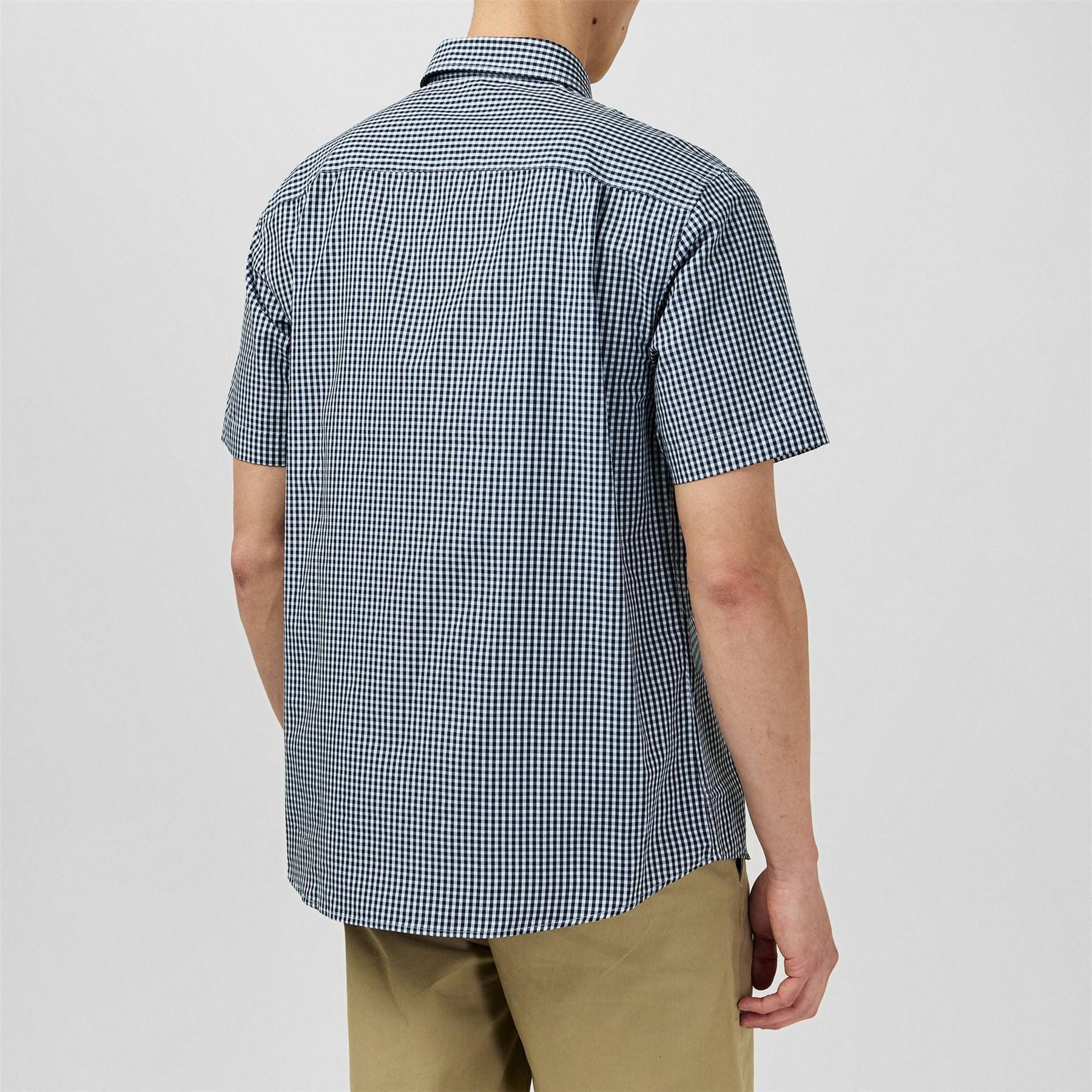 Fabric Mens Short Sleeve Poplin Shirt