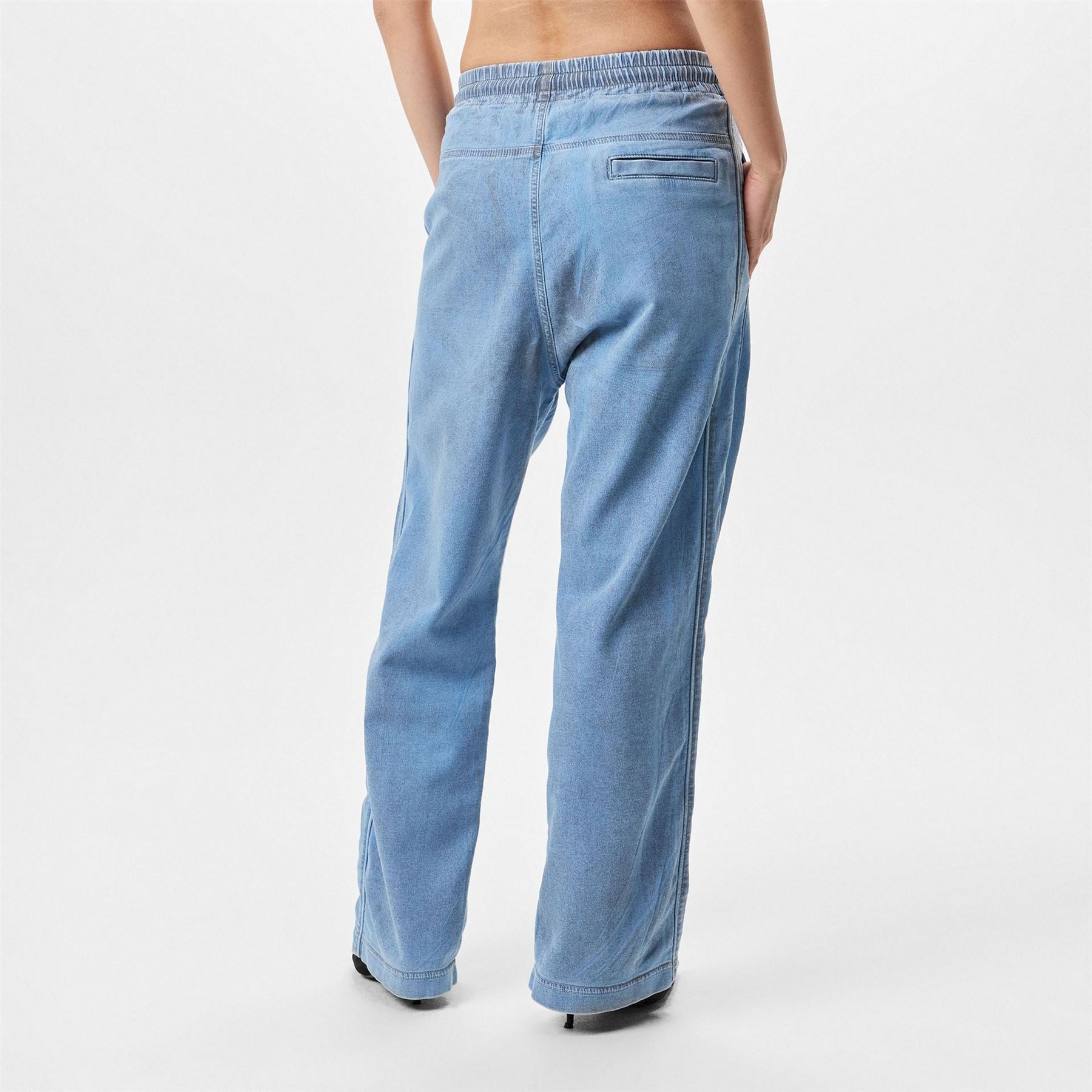 Diesel Wide Leg Relaxed Fit Jeans