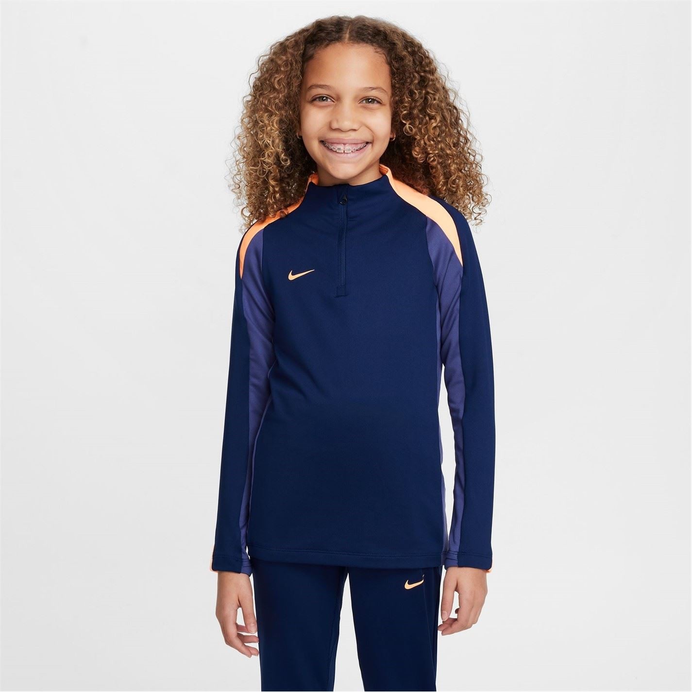 Nike Dri Fit Strike Drill Zip Neck Sweatshirt