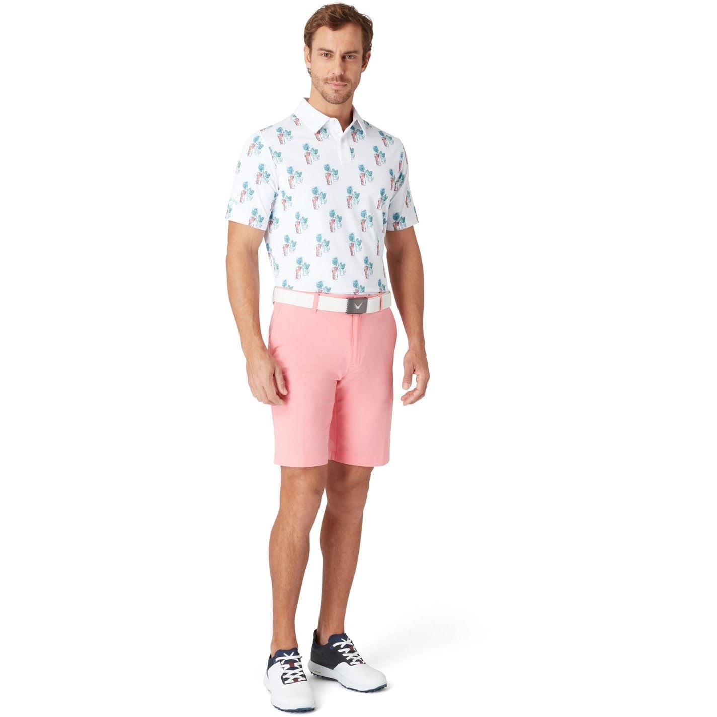 Callaway 19th Polo Shirt, Collared Neck, Short Sleeve