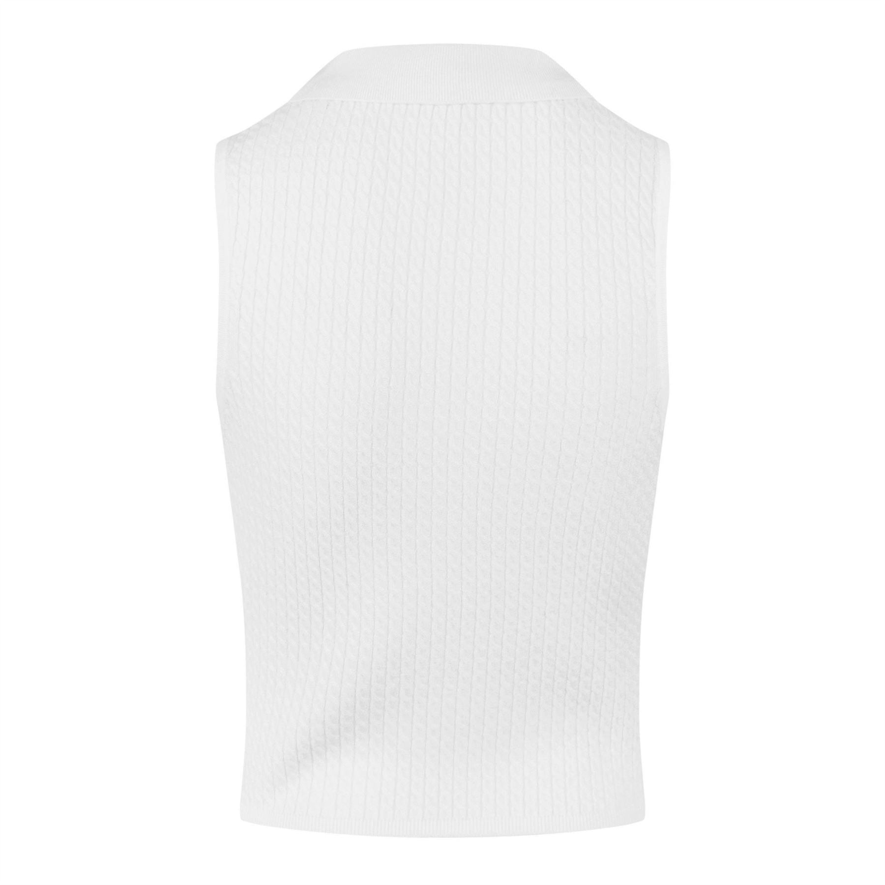 Jack Wills Cable Stitch Polo Sweater Vest