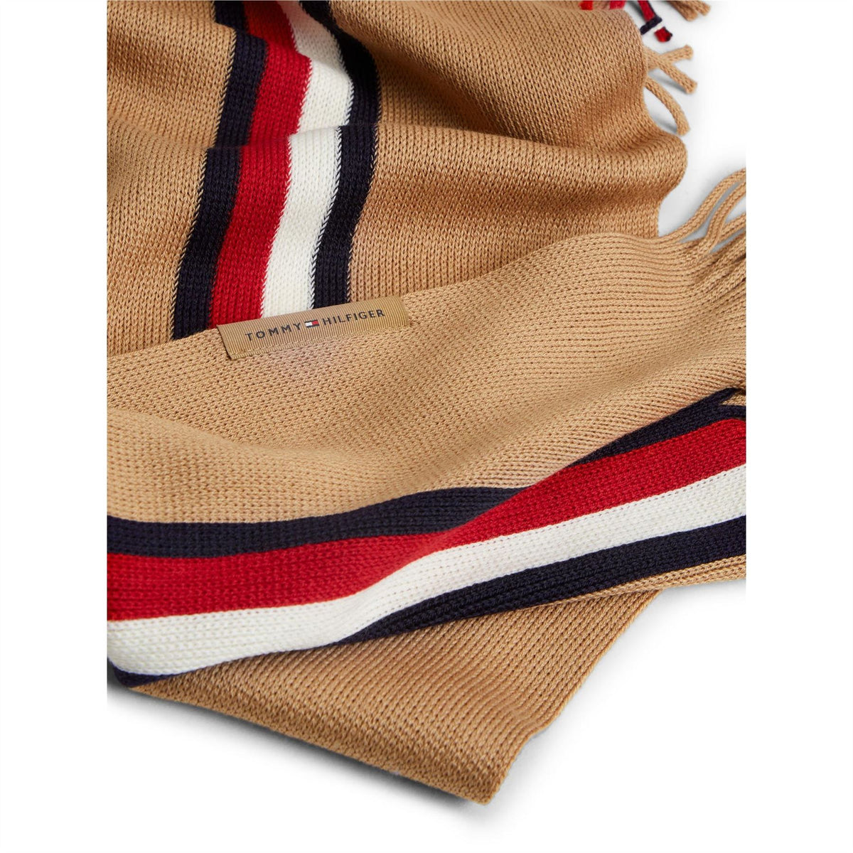 Tommy Hilfiger Stripe Wool Blend Scarf