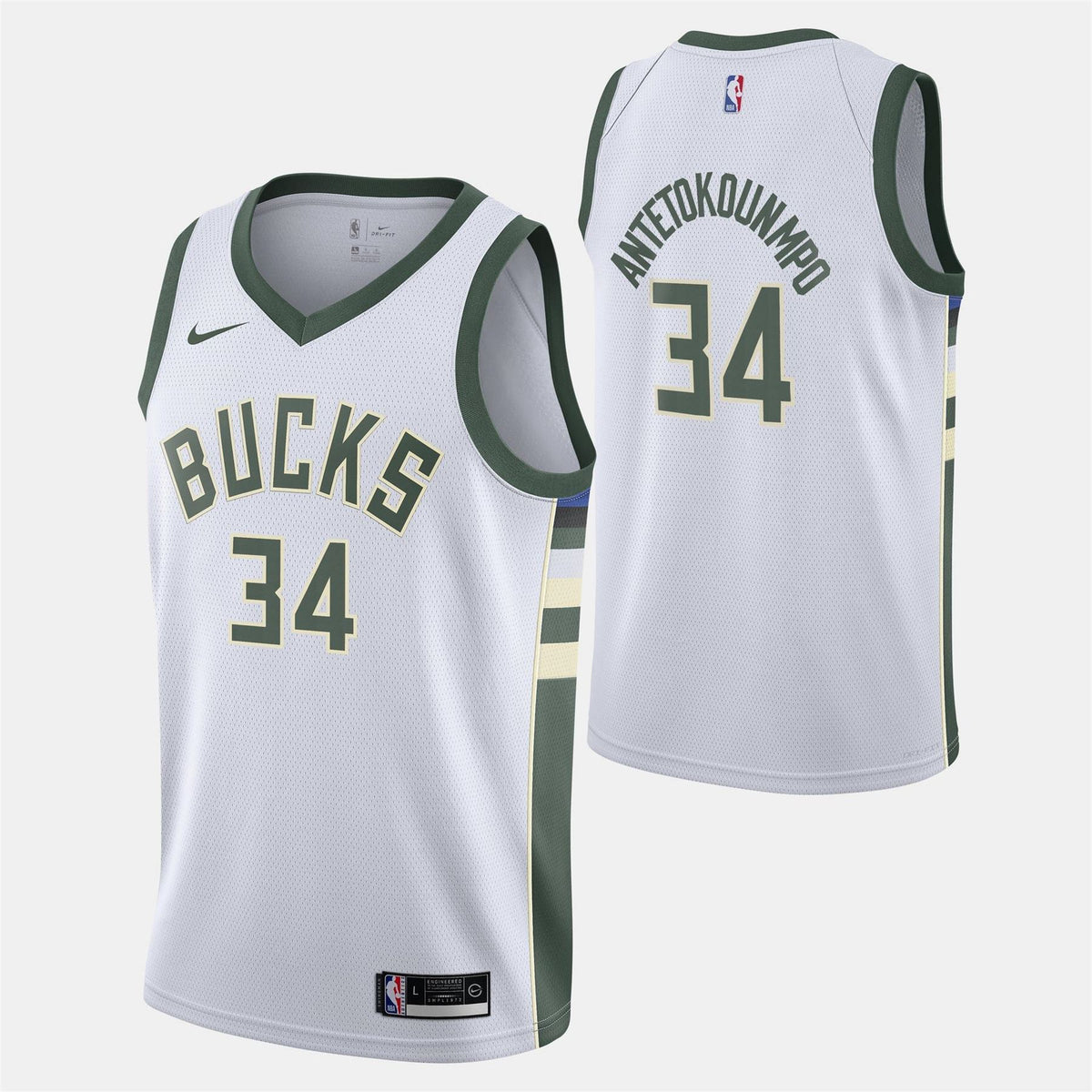 Nike Bucks Performance Basketball Jersey