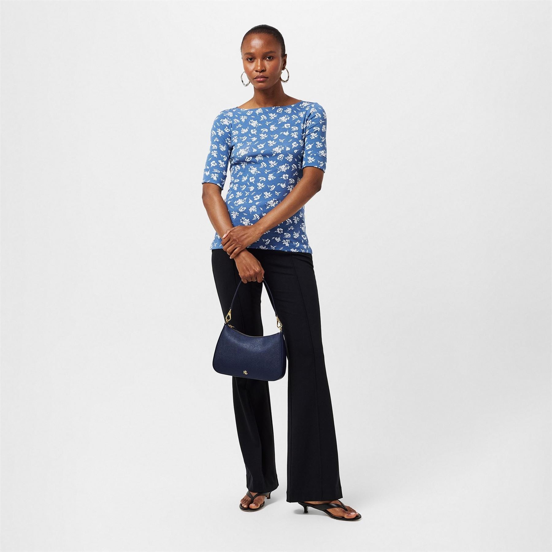 Lauren by Ralph Lauren Danni Leather Shoulder Bag